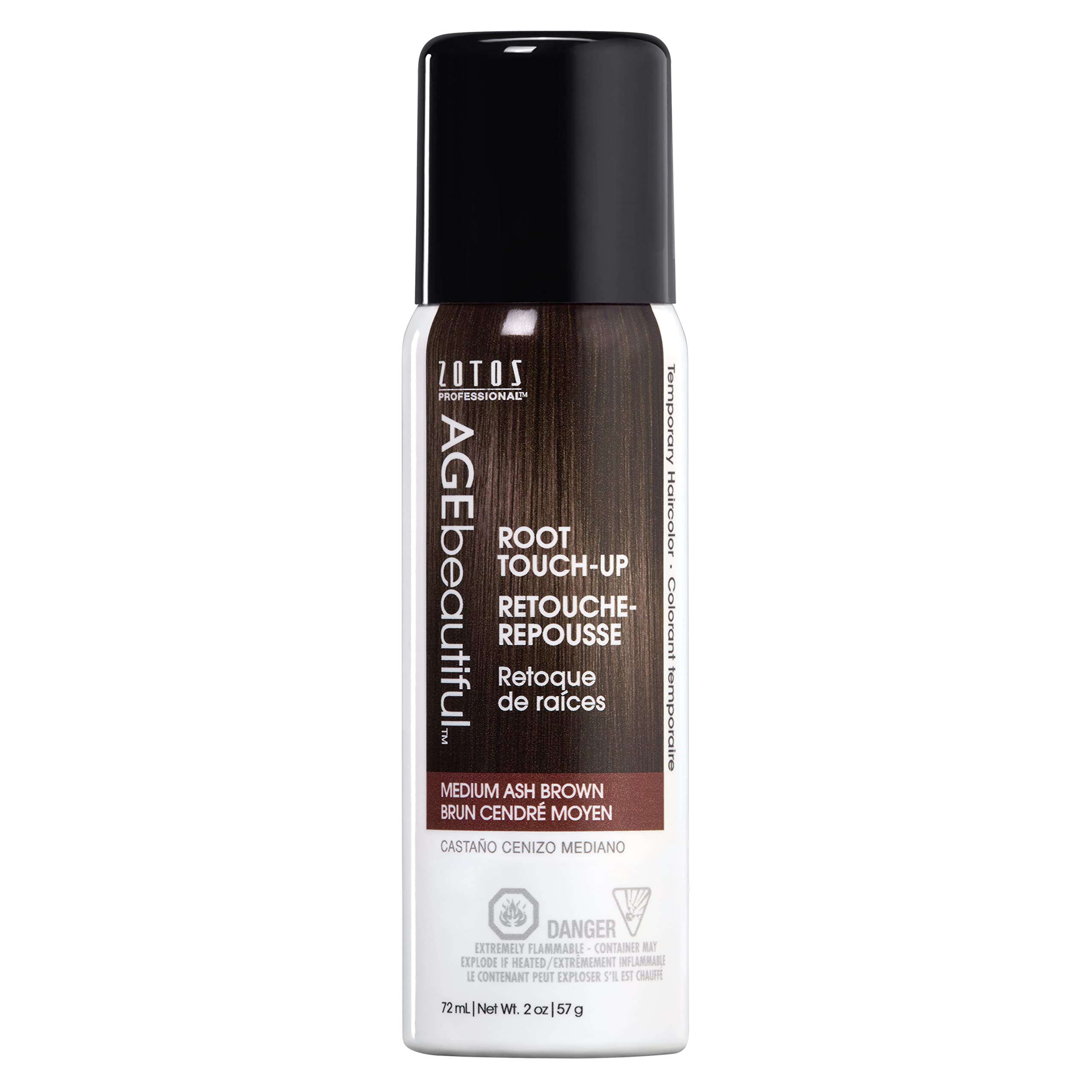 Spray Para Teñir El Cabello Root Touch Up Age Beautiful, Color Marrón Ceniza Medio - Venta Internacional.