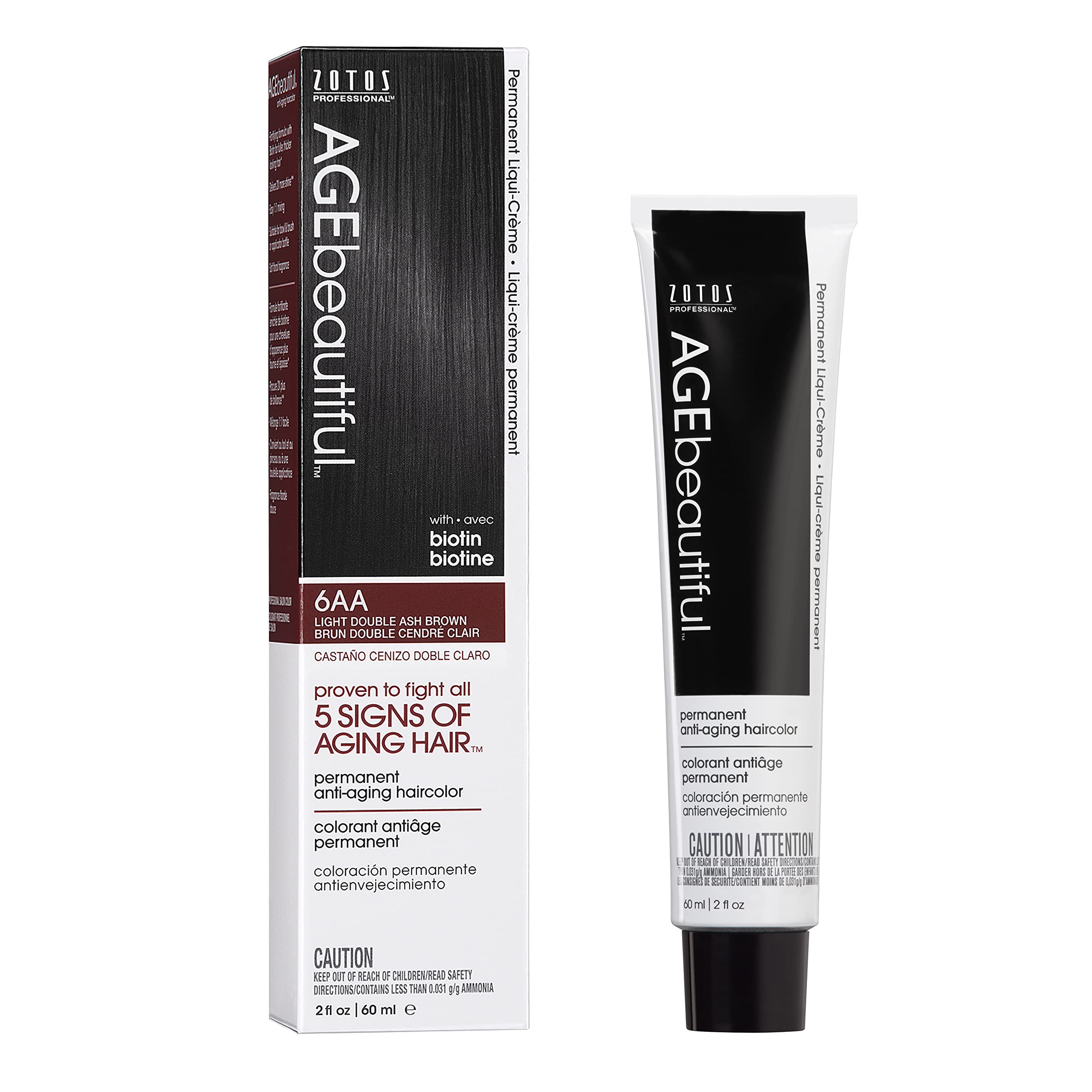 Foto 2 pulgar | Color De Cabello Age Beautiful Liqui Creme 6aa Double Ash, 100 Ml - Venta Internacional.