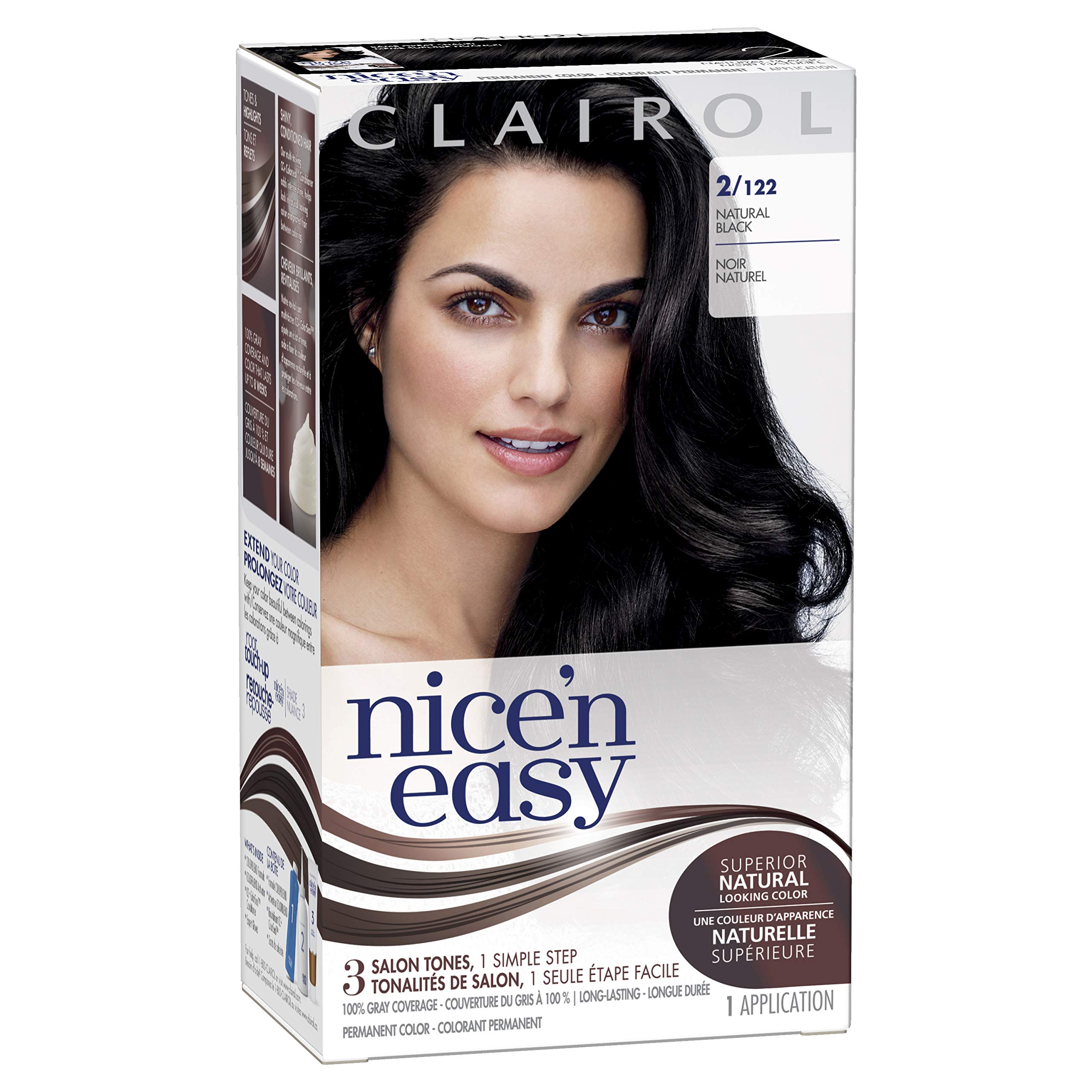 Foto 3 pulgar | Tinte Para El Cabello Clairol Nice'n Easy Liquid Permanent, 2 Unidades, Color Negro, 3 Unidades - Venta Internacional.