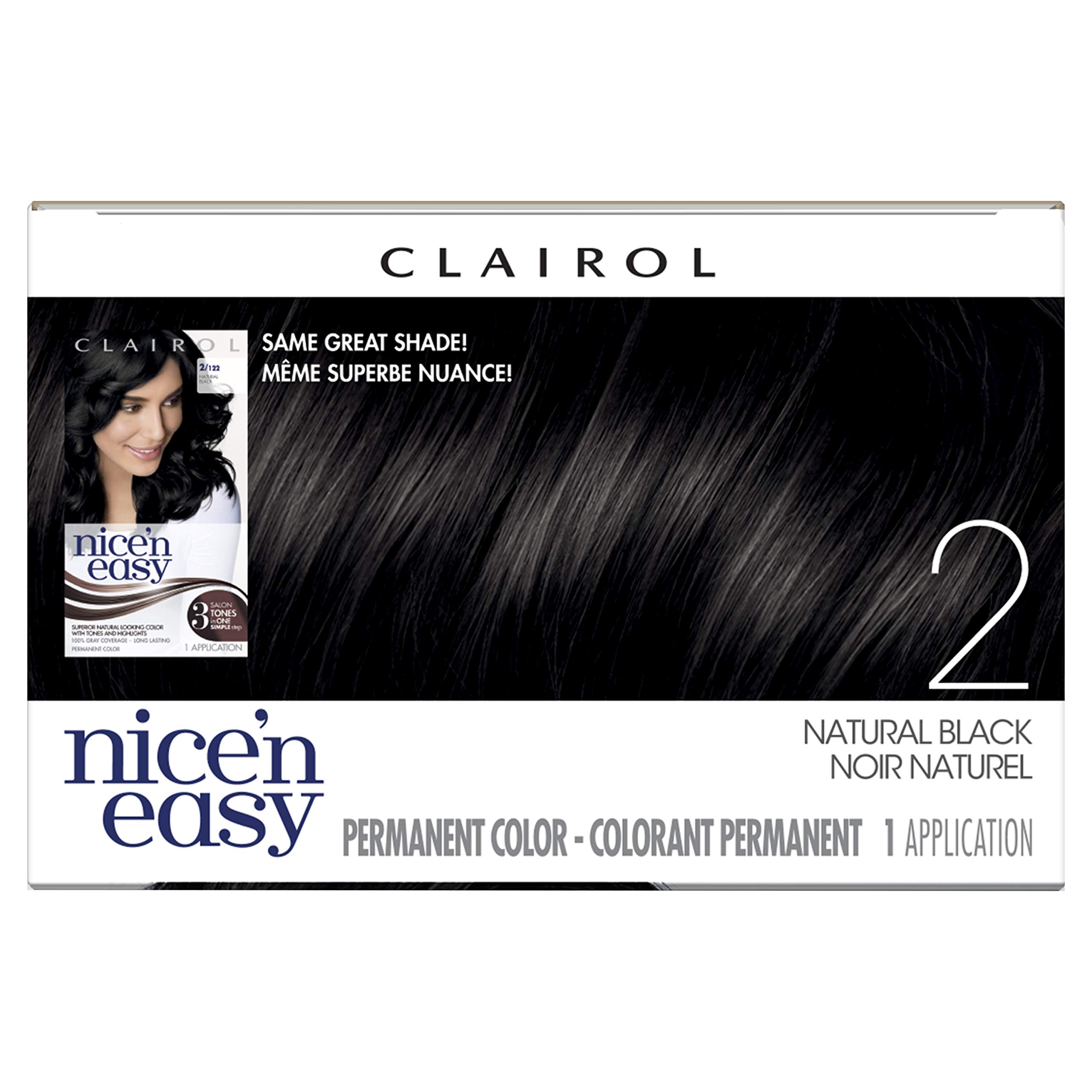 Foto 6 pulgar | Tinte Para El Cabello Clairol Nice'n Easy Liquid Permanent, 2 Unidades, Color Negro, 3 Unidades - Venta Internacional.