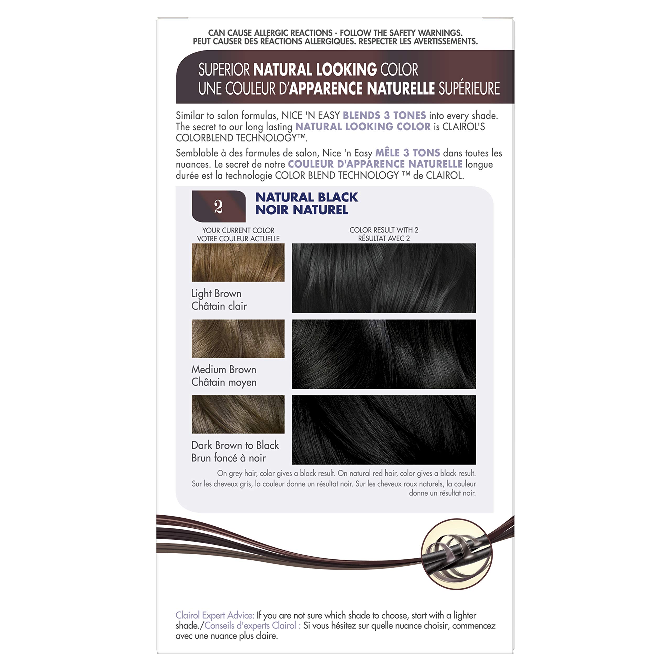 Foto 7 pulgar | Tinte Para El Cabello Clairol Nice'n Easy Liquid Permanent, 2 Unidades, Color Negro, 3 Unidades - Venta Internacional.