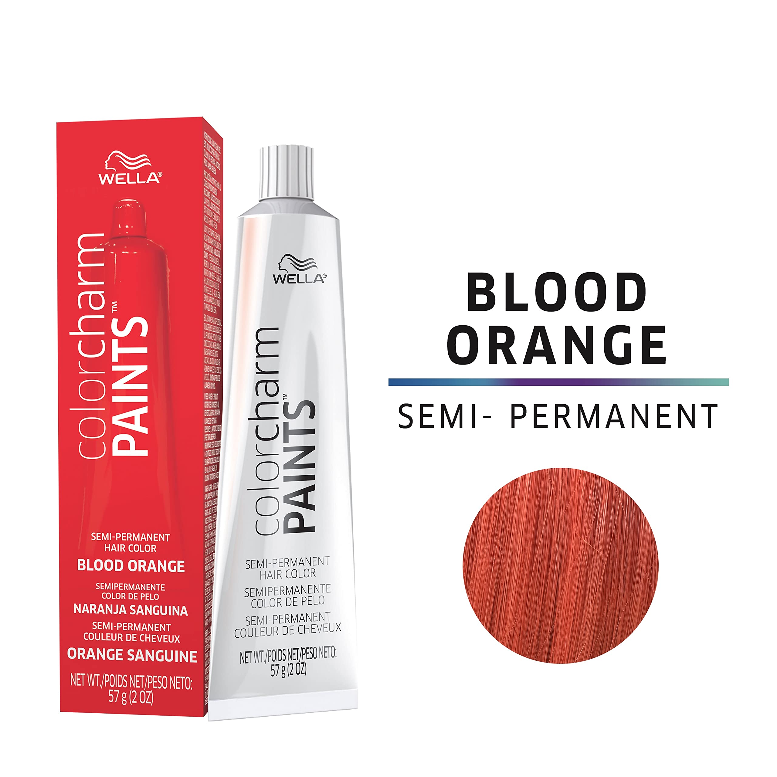 Foto 3 pulgar | Tinte Para El Cabello Wella Color Charm Paints Semipermanente Naranja Sangre - Venta Internacional.