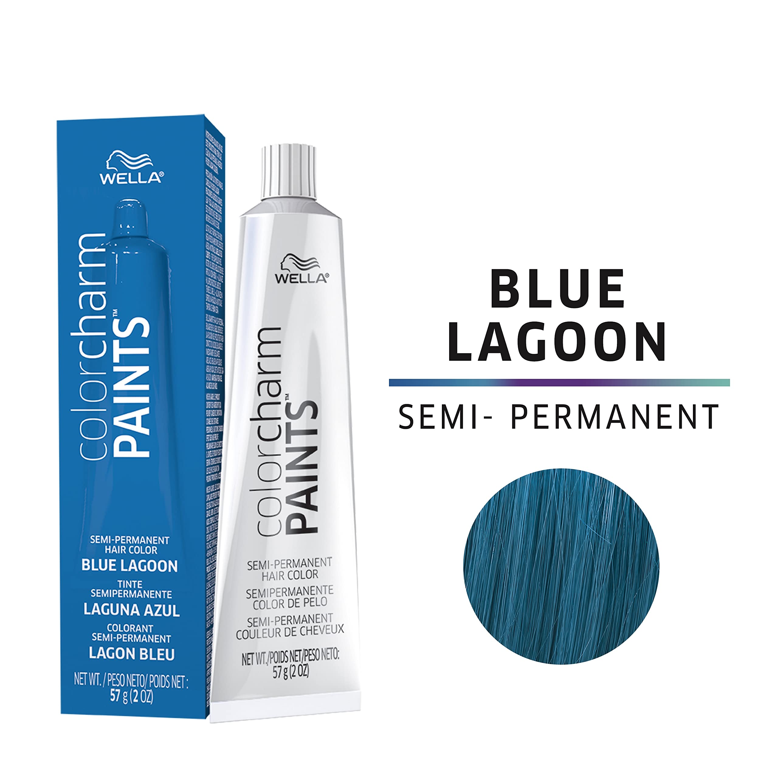 Foto 3 pulgar | Tinte Semipermanente Para El Cabello Wella Color Charm Paints Blue Lagoon - Venta Internacional.