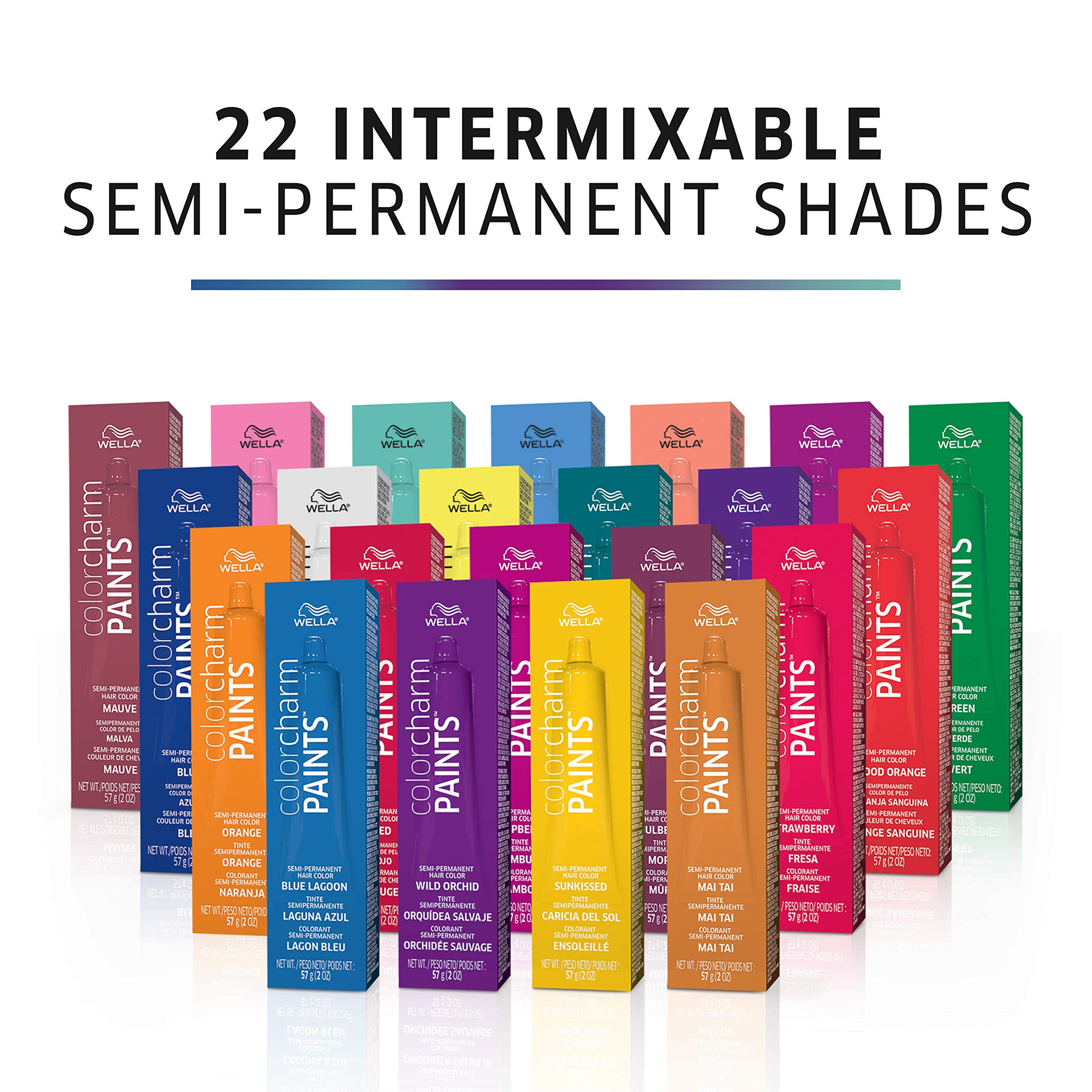 Foto 6 pulgar | Tinte Semipermanente Para El Cabello Wella Color Charm Paints Blue Lagoon - Venta Internacional.