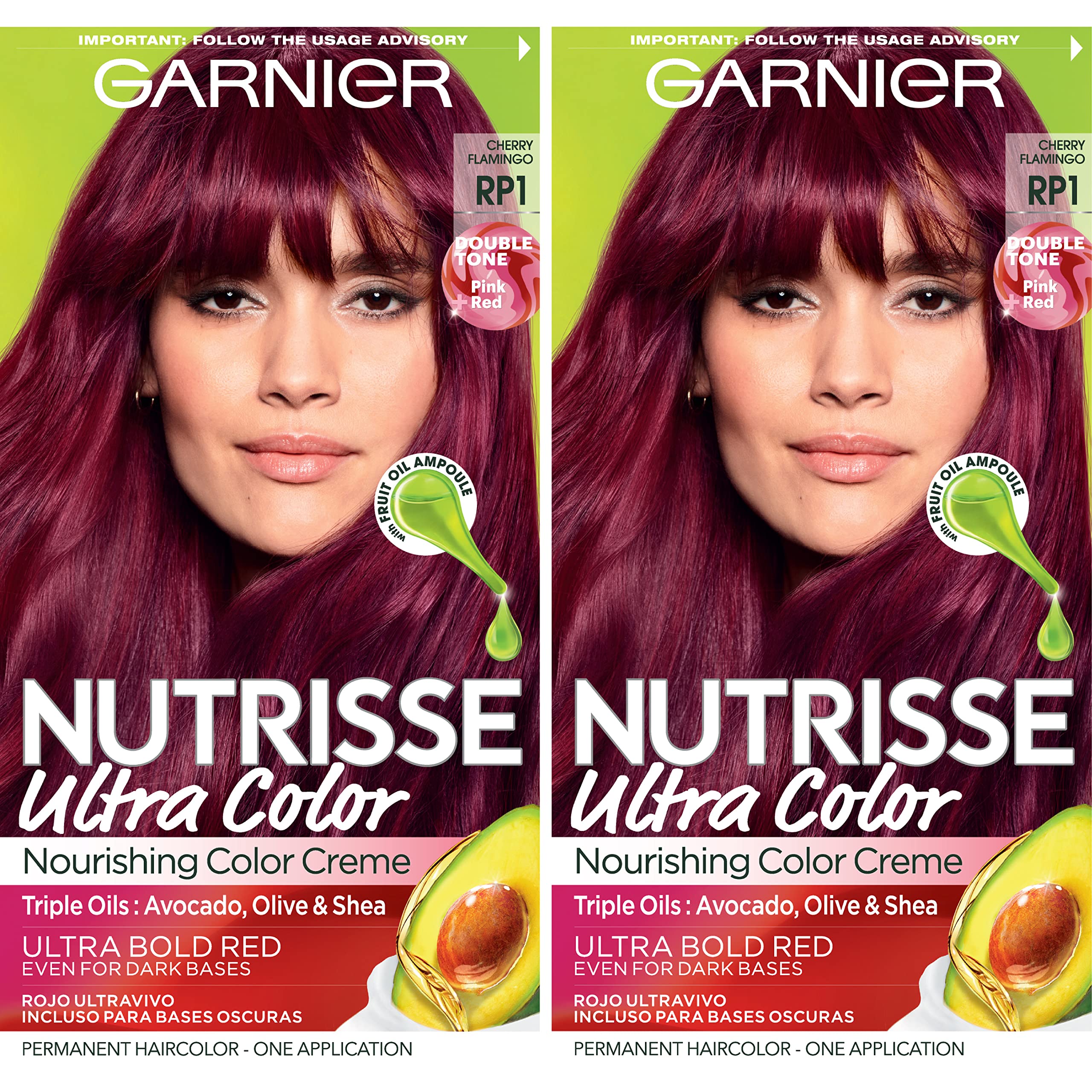 Foto 2 pulgar | Tinte Para El Cabello Garnier Nutrisse Ultra Color Rp1 Pink Red X2 - Venta Internacional.