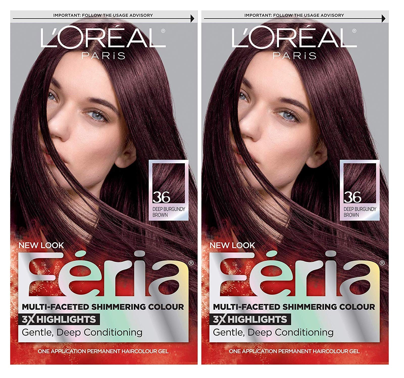 Kit De Tintes Para El Cabello L'oreal Paris Feria Chocolate Cherry X2 - Venta Internacional.