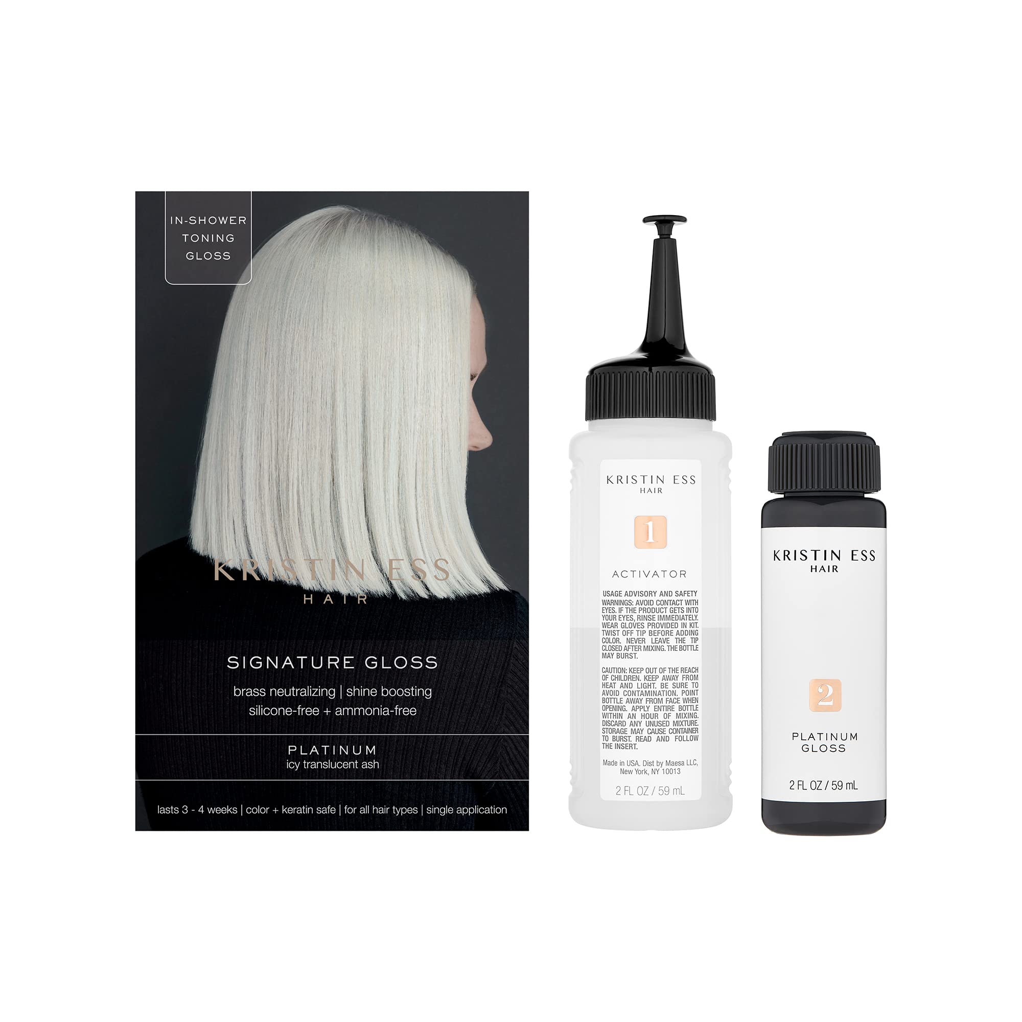 Foto 2 pulgar | Brillo Para El Cabello Kristin Ess The One Signature Platinum 100 Ml - Venta Internacional.