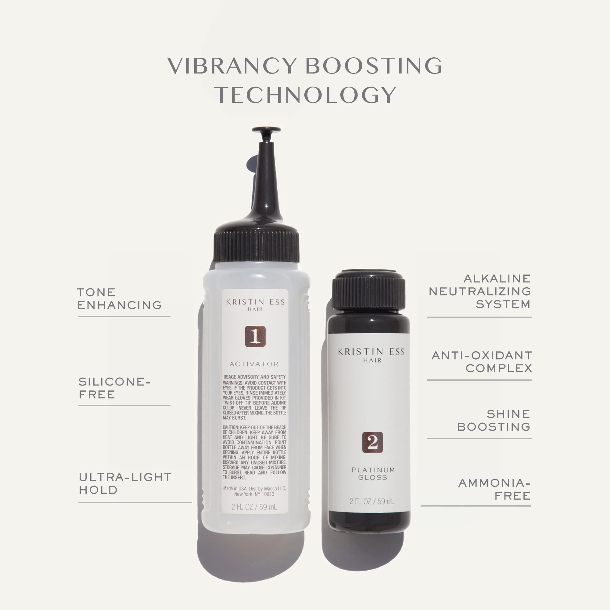 Foto 3 pulgar | Brillo Para El Cabello Kristin Ess The One Signature Platinum 100 Ml - Venta Internacional.