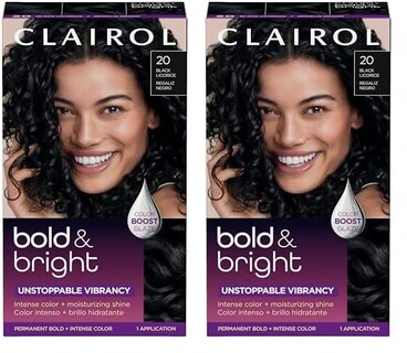 Foto 1 | Tinte Para El Cabello Clairol Bold & Bright Permanent 20 Black Licorice X2 - Venta Internacional.