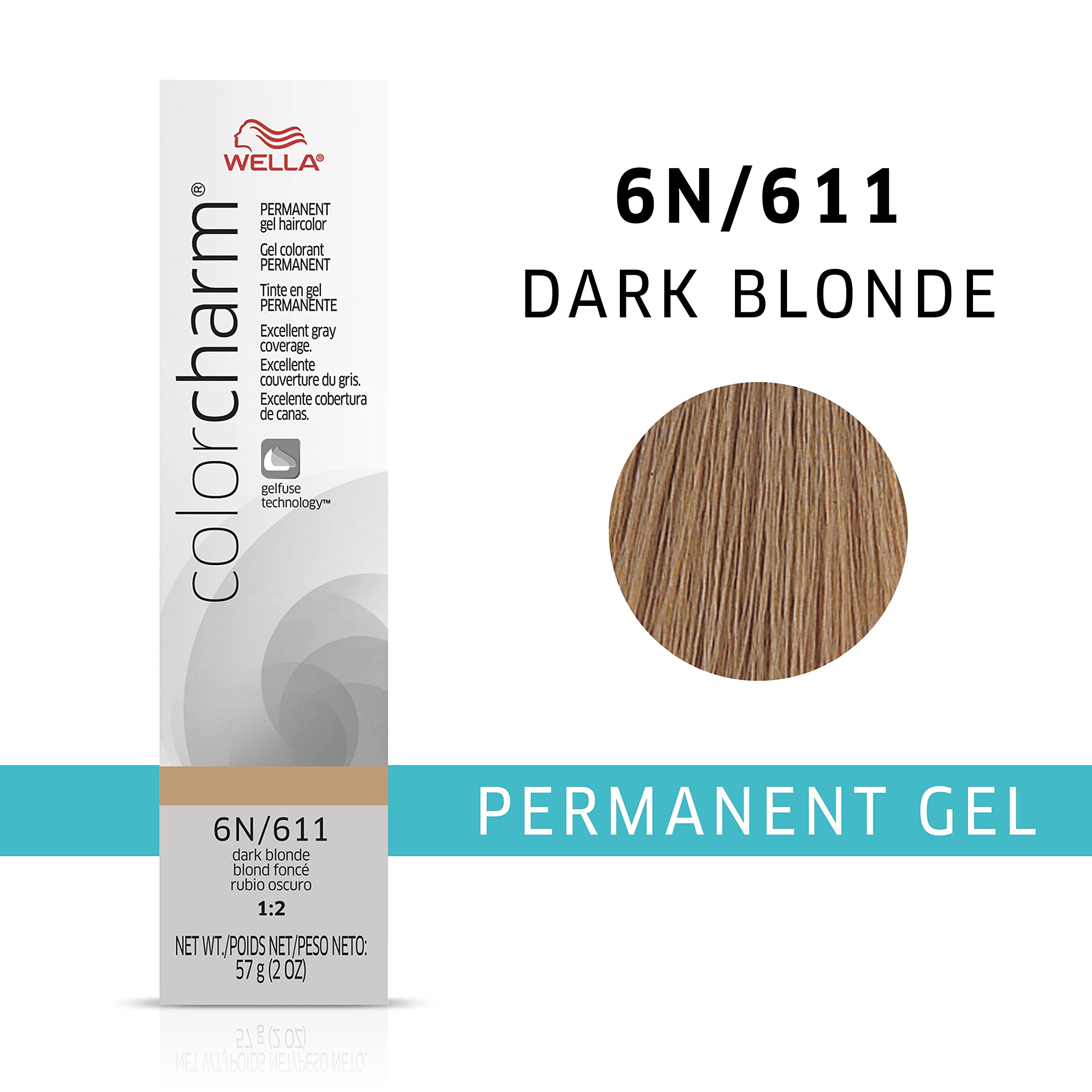 Foto 3 pulgar | Color De Cabello Wella Color Charm Gel Permanente 6n/611 Rubio Oscuro - Venta Internacional.