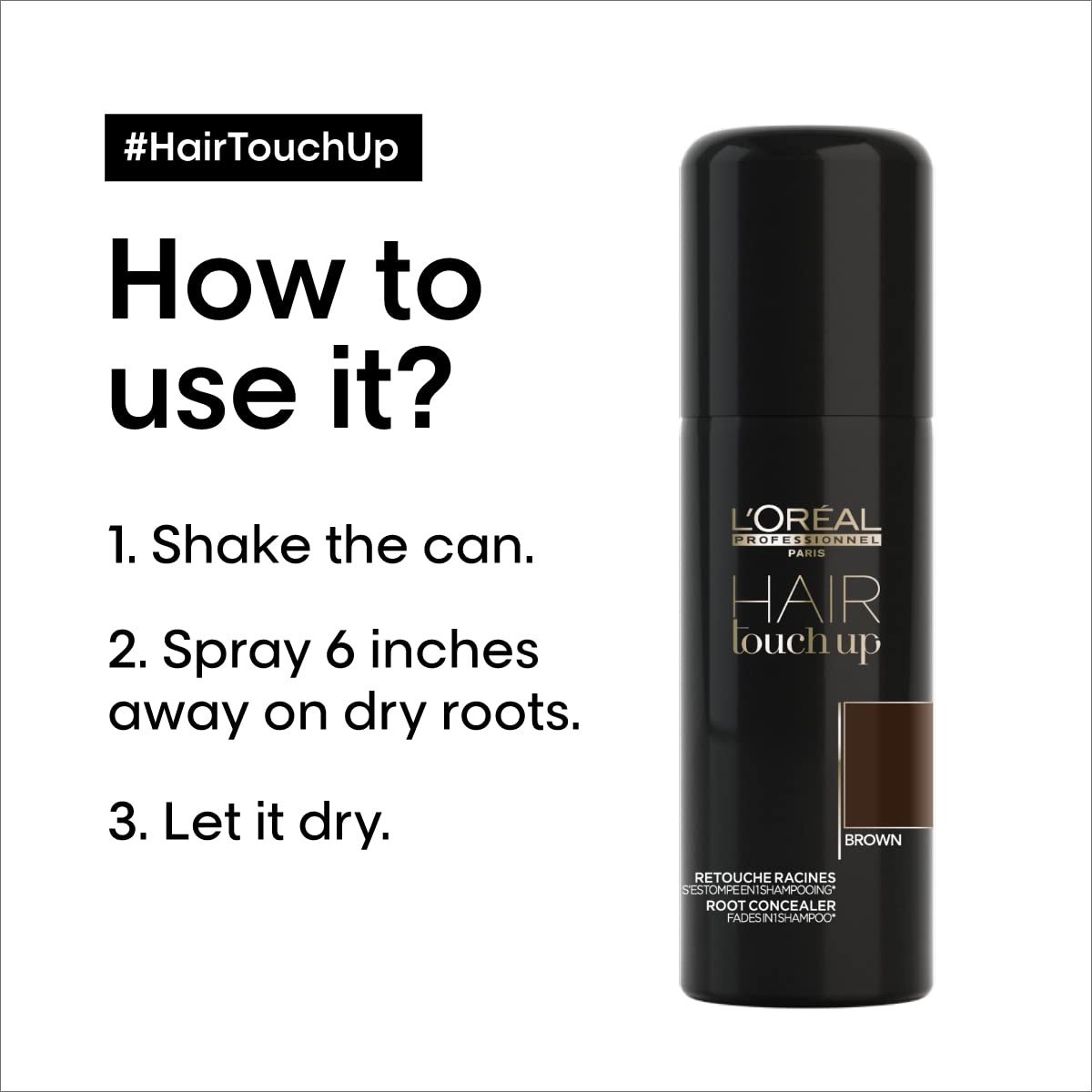 Foto 3 | Spray Root Touch Up L'oreal Professionnel Castaño, 60 Ml - Venta Internacional.