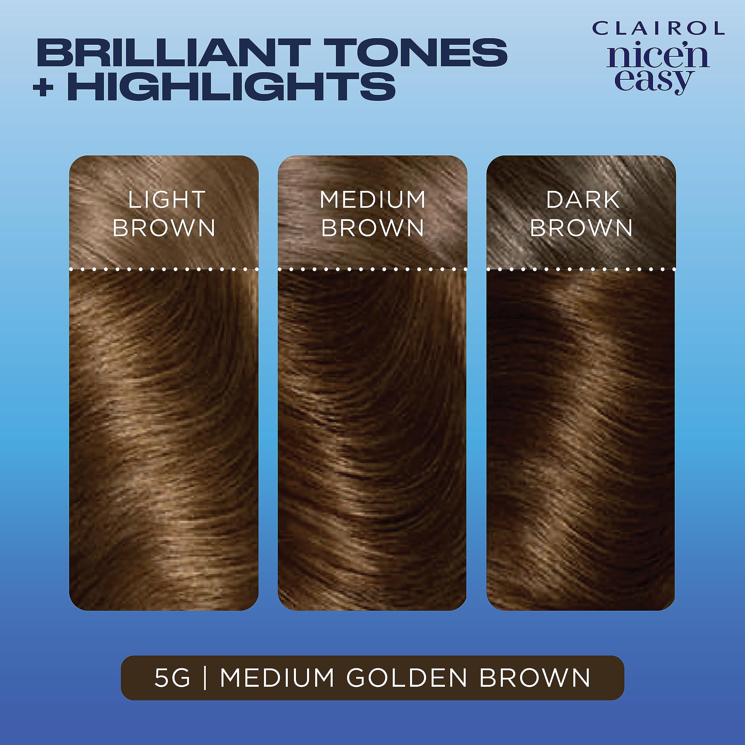 Foto 6 pulgar | Tinte Para El Cabello Clairol Nice'n Easy 5g Medium Golden Brown, Paquete De 3 Unidades - Venta Internacional.