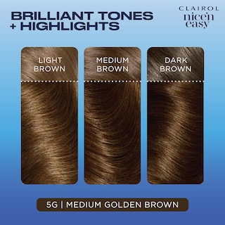 Foto 5 | Tinte Para El Cabello Clairol Nice'n Easy 5g Medium Golden Brown, Paquete De 3 Unidades - Venta Internacional.