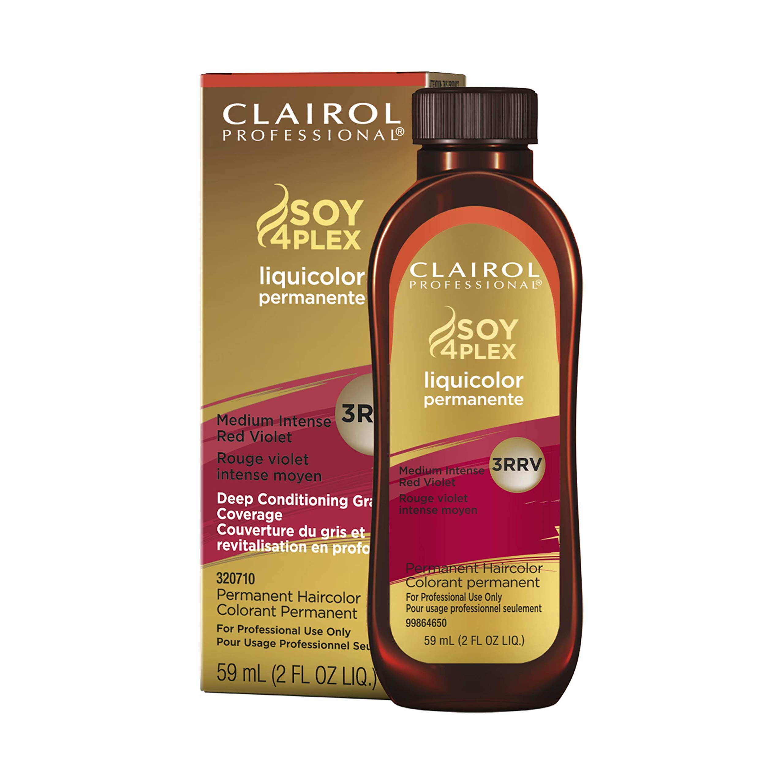 Tinte De Pelo Clairol Professional Liquicolor 3rrv Medium Red Violet - Venta Internacional.