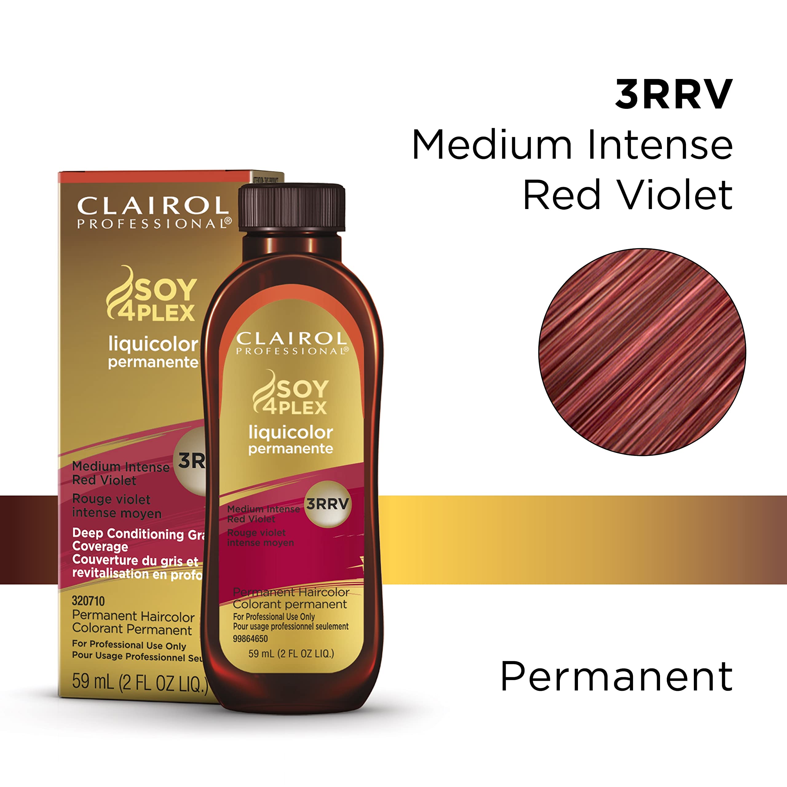 Foto 3 pulgar | Tinte De Pelo Clairol Professional Liquicolor 3rrv Medium Red Violet - Venta Internacional.