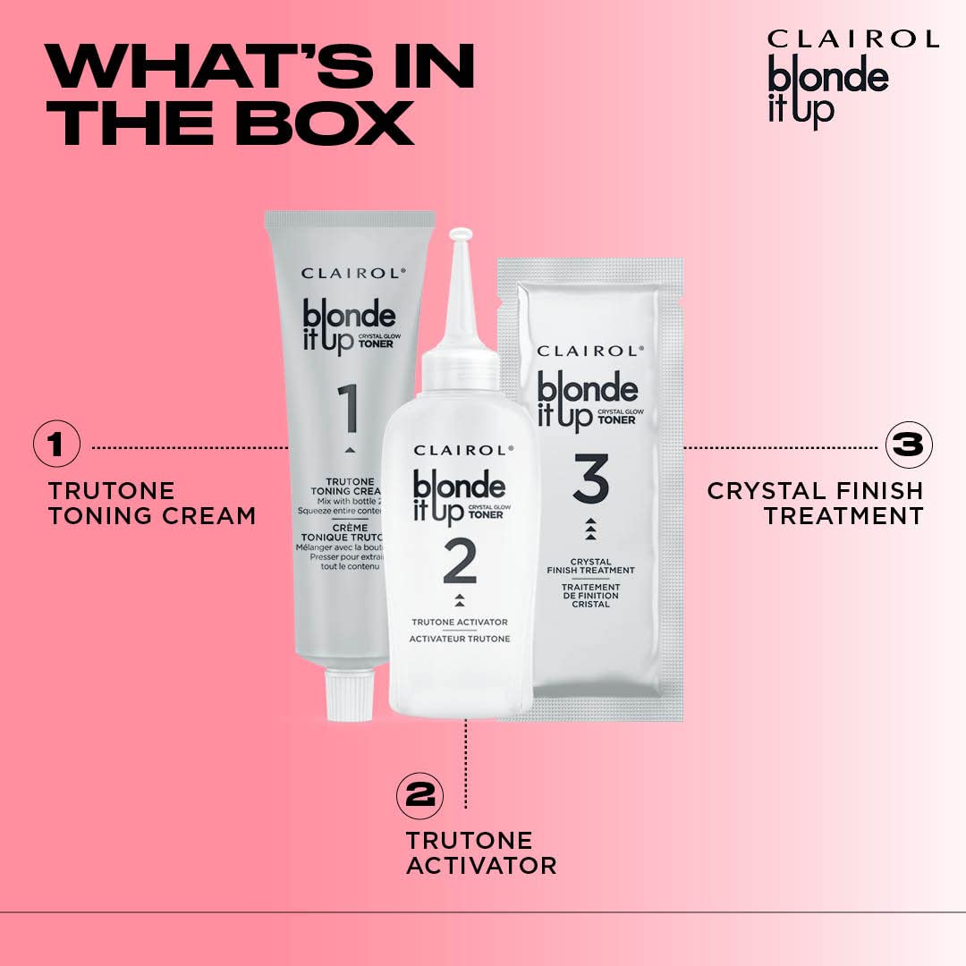 Foto 3 pulgar | Tinte Para El Cabello Clairol Blonde It Up Crystal Glow Toners Amethyst - Venta Internacional.