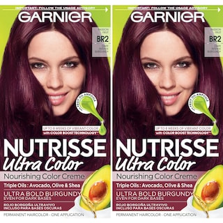 Foto 1 | Tinte Para El Cabello Garnier Nutrisse Ultra Color Br2 Dark Intense Burgundy - Venta Internacional.