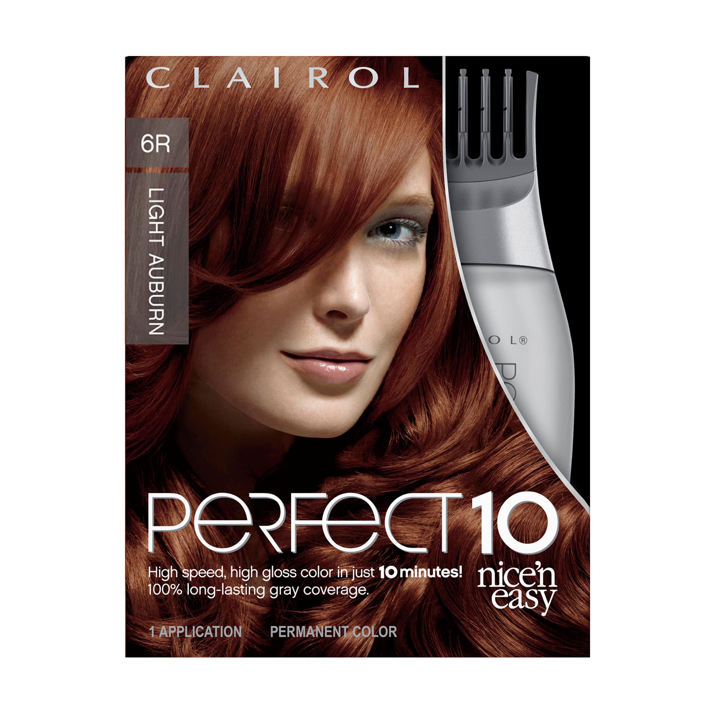 Foto 2 pulgar | Tinte Para El Cabello Clairol Nice'n Easy Perfect 10 6r Light Auburn X1 - Venta Internacional.