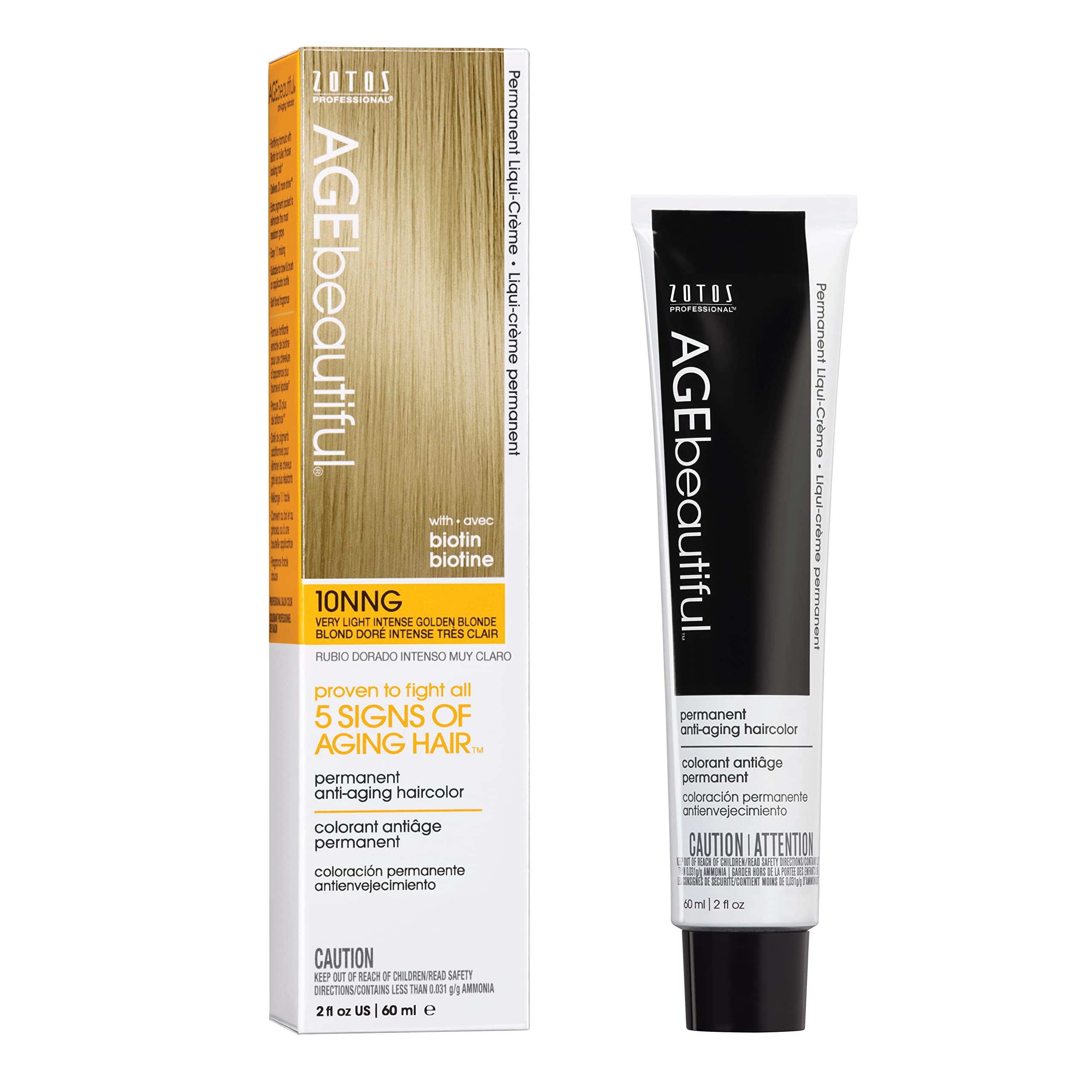 Tinte De Pelo Age Beautiful Liqui Creme 10nng, Dorado Muy Claro - Venta Internacional.