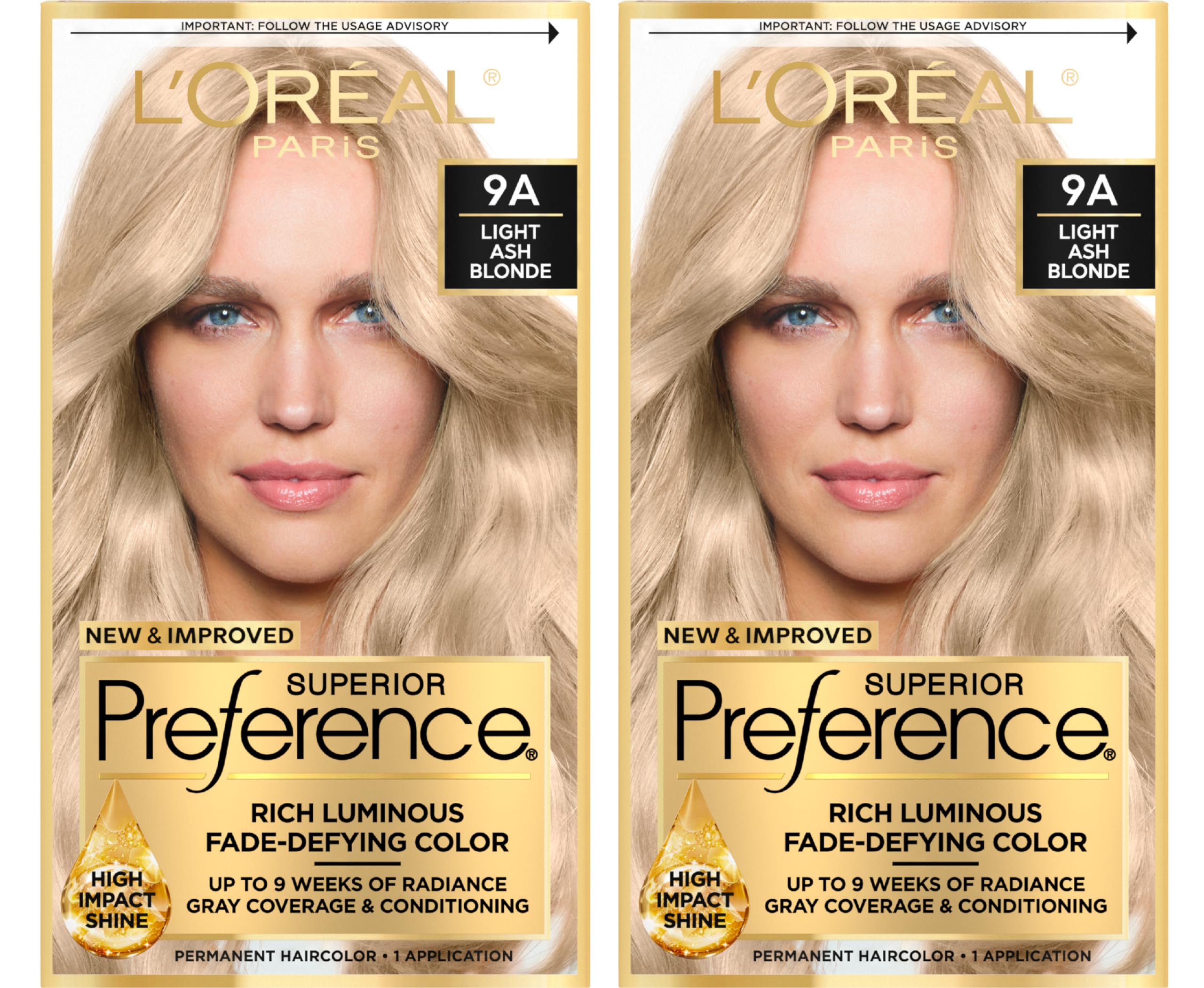 Tinte Para El Cabello L'oreal Paris Superior Preference Rubio Ceniza Claro - Venta Internacional.