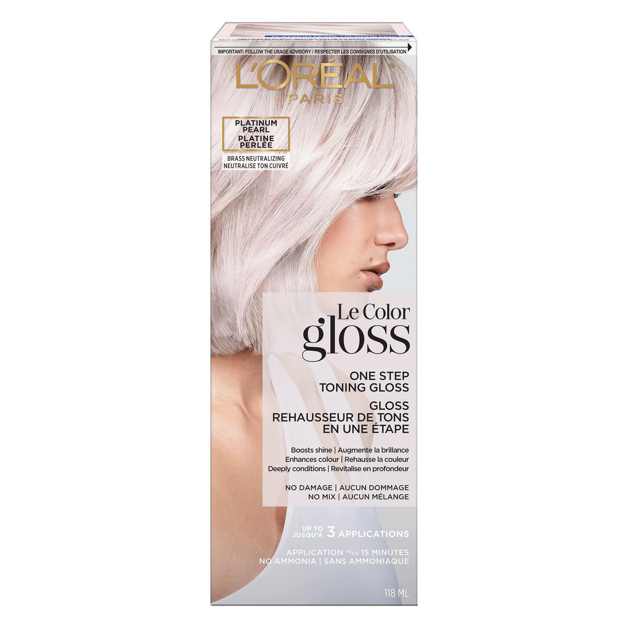 Foto 2 pulgar | Brillo De Cabello L'oreal Paris Le Color Gloss Para Cabello Decolorado - Venta Internacional.