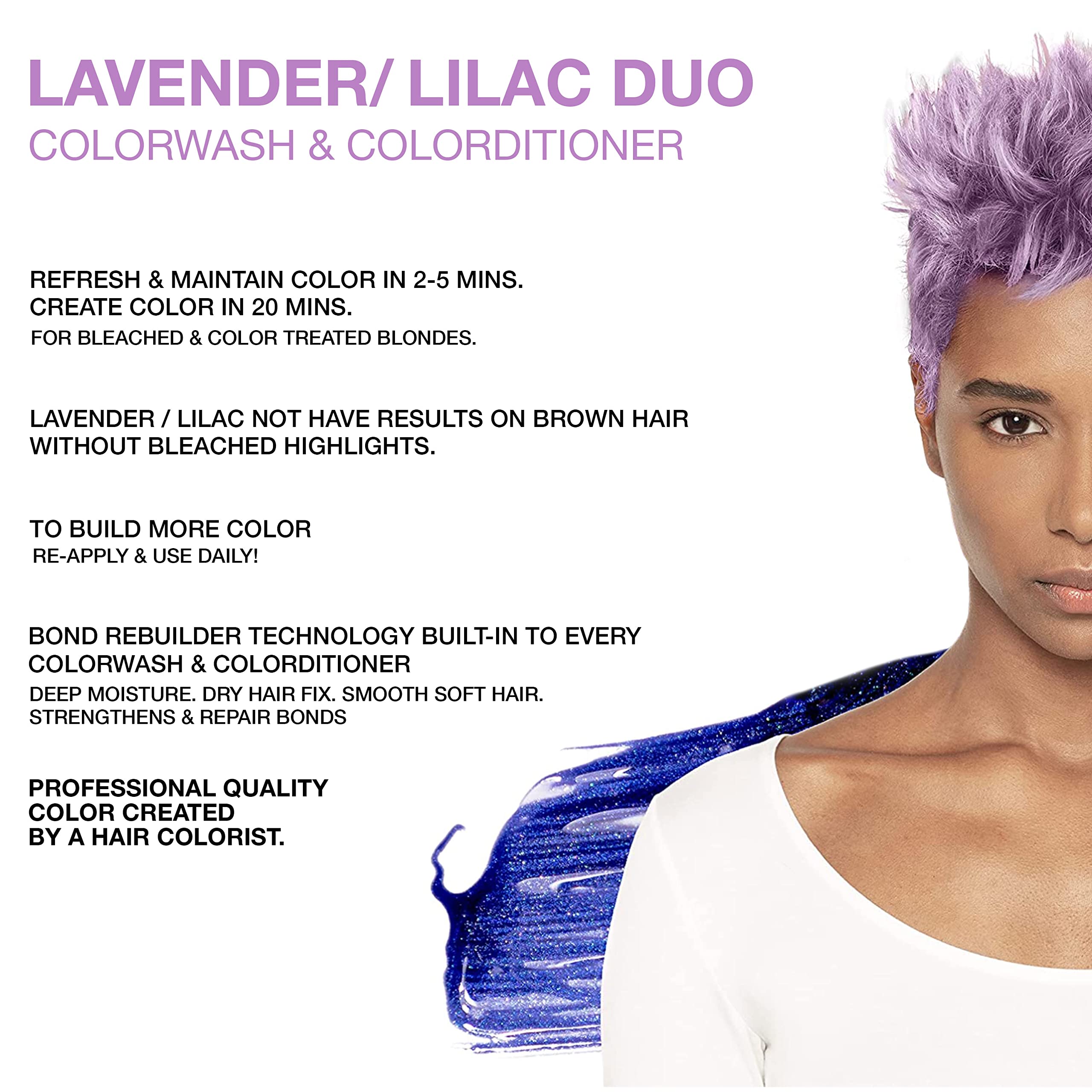 Foto 3 pulgar | Dúo De Tintes Para El Cabello Celeb Luxury Viral Lavanda Y Lila - Venta Internacional.