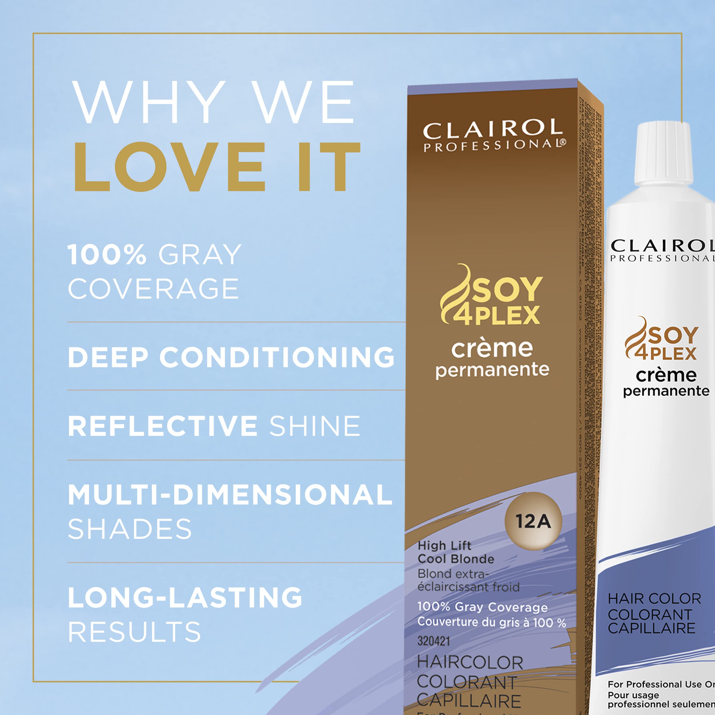 Foto 4 pulgar | Tinte Para El Cabello Clairol Professional Permanent Crème 12a High Lift - Venta Internacional.