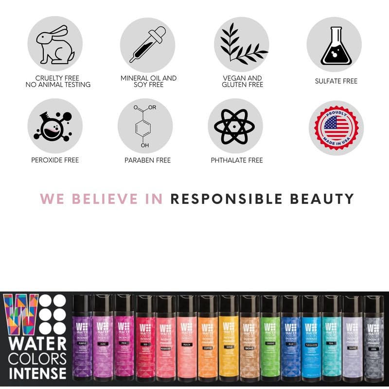 Foto 8 pulgar | Champú Watercolors Intense Color Depositing Turquesa 250 Ml - Venta Internacional.