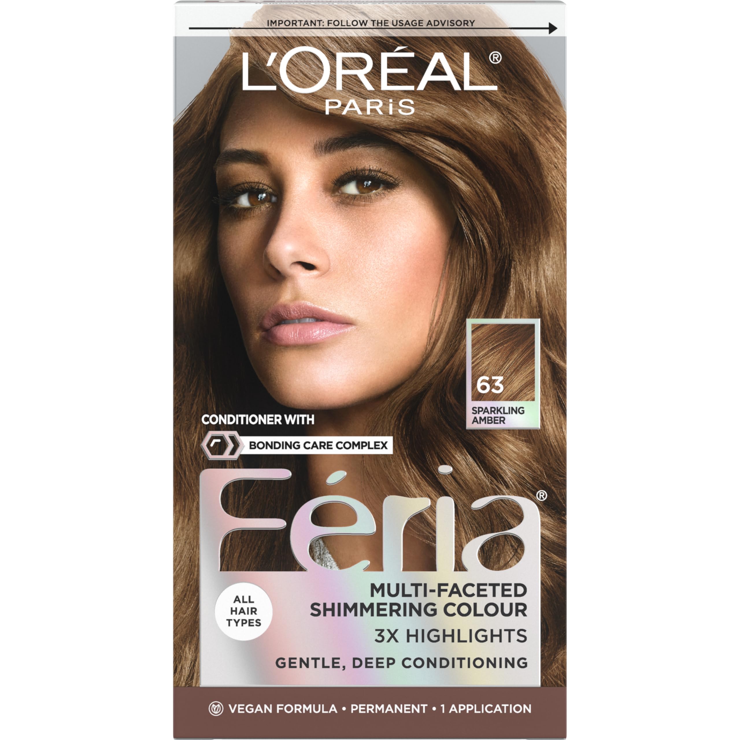 Foto 2 pulgar | Tinte Para El Cabello L'oreal Paris Feria 63 De Color Ámbar Espumoso, Paquete De 1 - Venta Internacional.