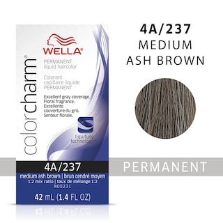 Foto 2 | Tinte De Pelo Wella Color Charm Permanent Liquid 4a Med Ash Brown - Venta Internacional.