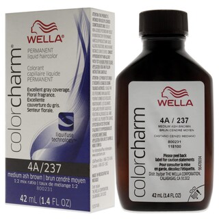 Foto 4 | Tinte De Pelo Wella Color Charm Permanent Liquid 4a Med Ash Brown - Venta Internacional.