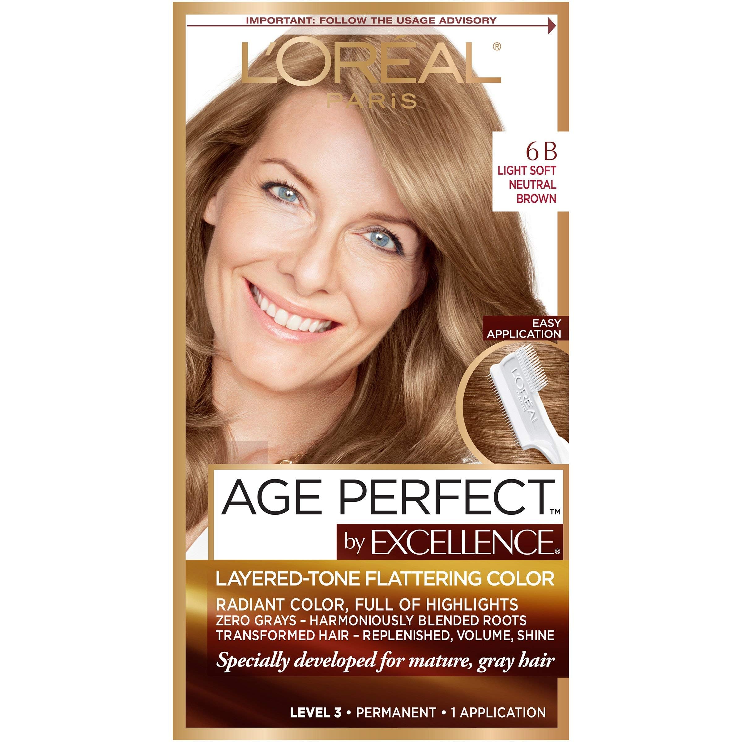 Foto 4 | Tinte De Pelo L'oreal Paris Excellence Age Perfect 6b Castaño Claro - Venta Internacional.