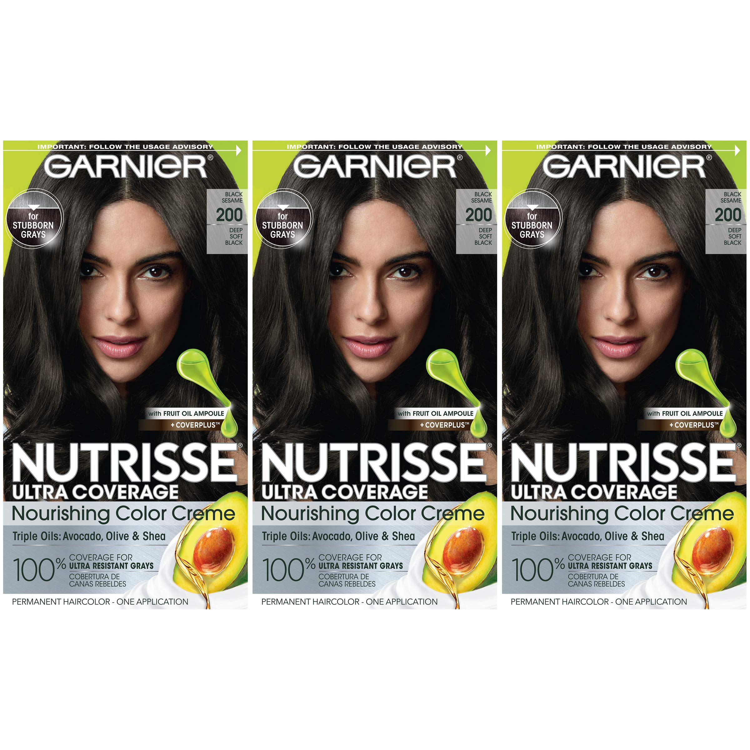 Foto 2 pulgar | Tinte Para El Cabello Garnier Nutrisse Ultra Coverage 200 Deep Soft Black - Venta Internacional.