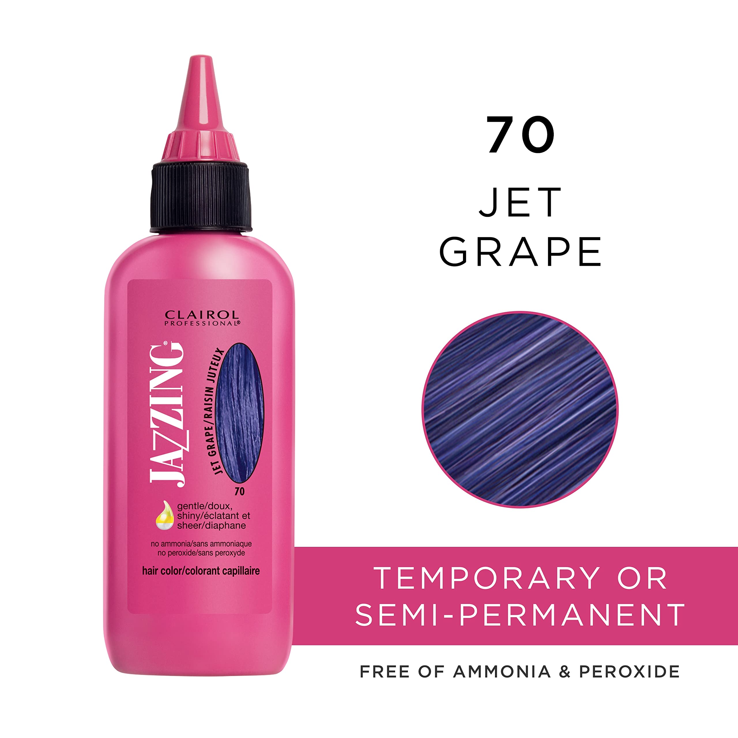Foto 2 | Tinte De Pelo Clairol Professional Jazzing No.70 Jet Grape 90 Ml - Venta Internacional.