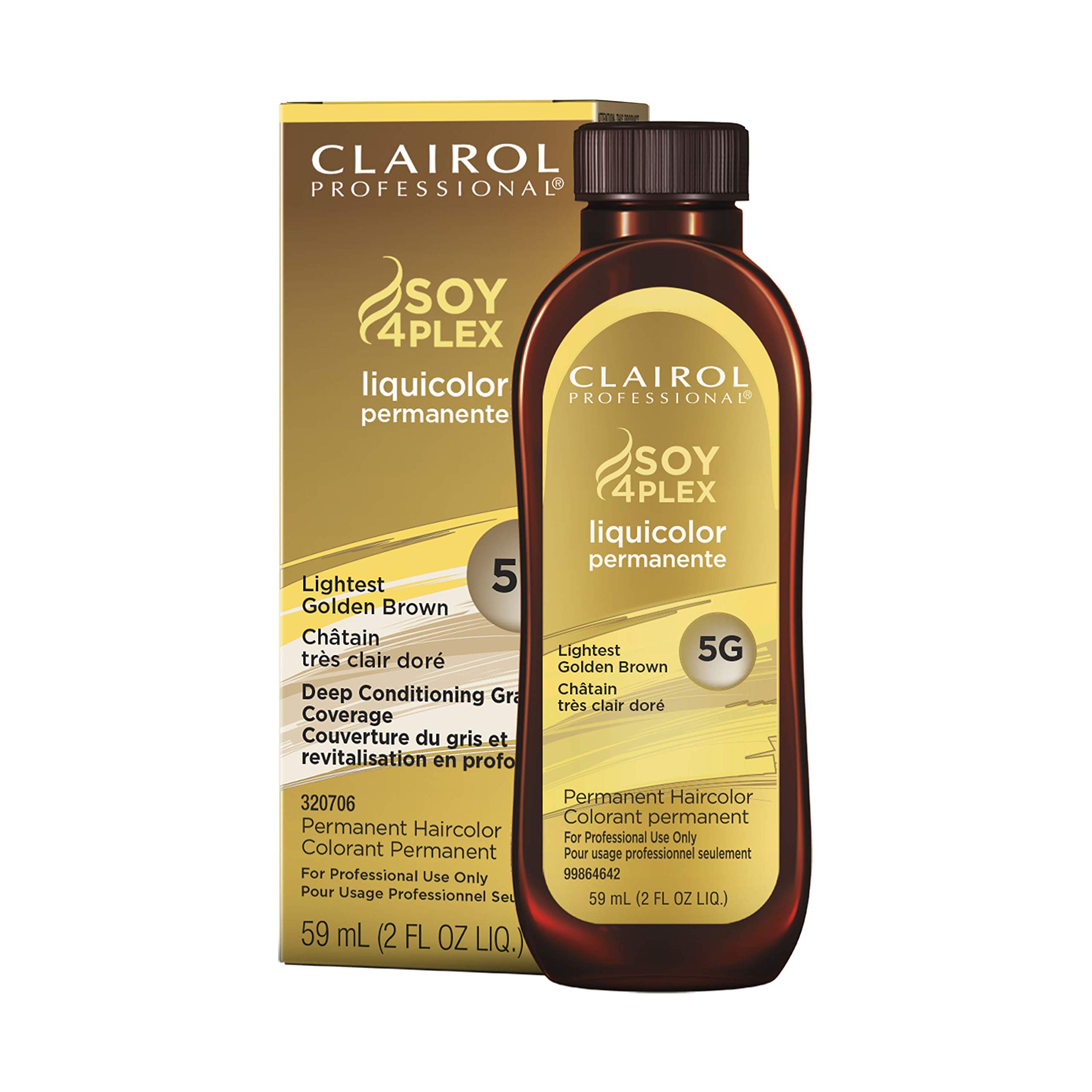 Tinte De Pelo Clairol Professional Liquicolor 5g, Marrón Dorado Más Claro - Venta Internacional.