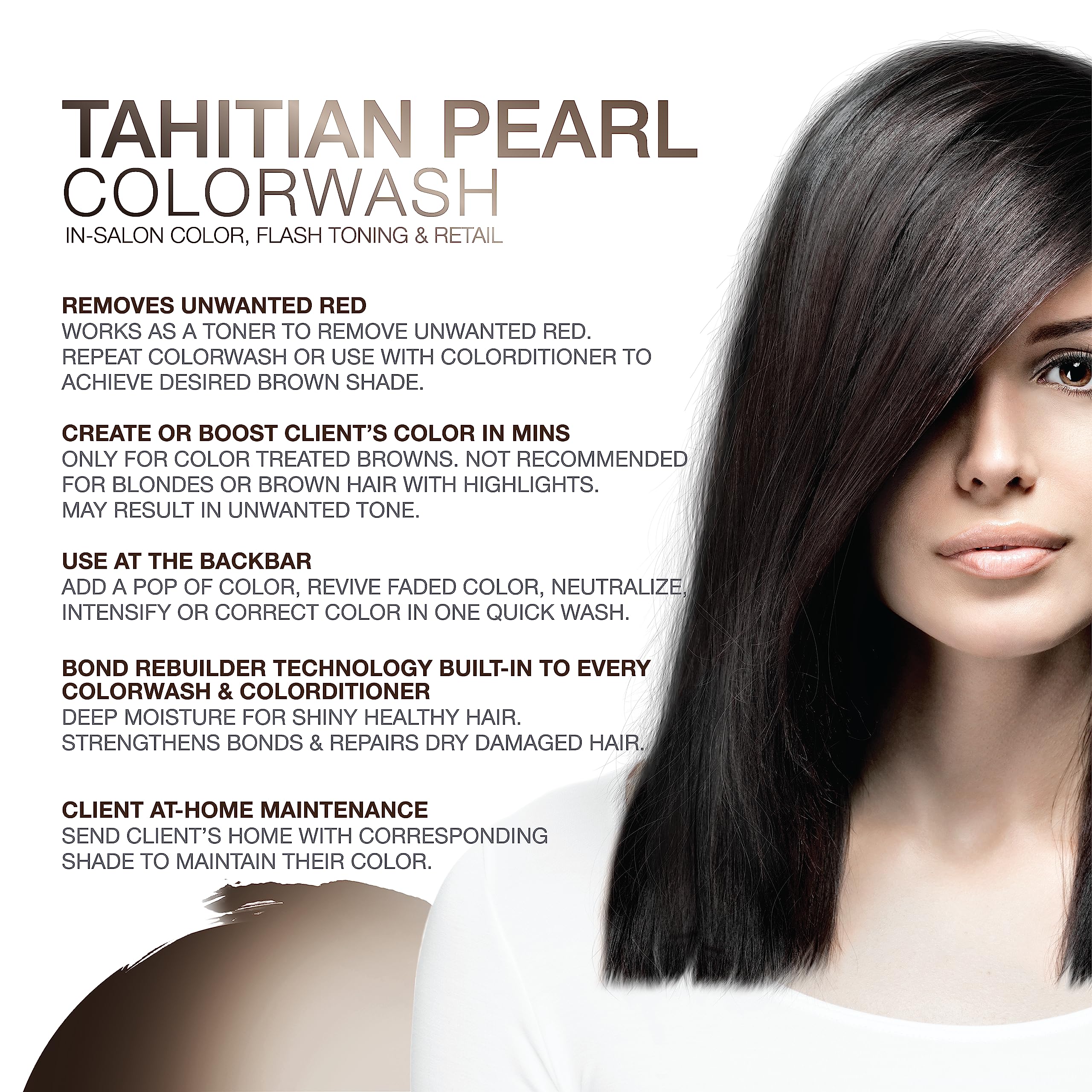 Foto 2 | Champú Celeb Luxury Gem Lites Colorwash Brown Tahitian Pearl - Venta Internacional.