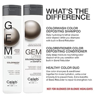 Foto 7 | Champú Celeb Luxury Gem Lites Colorwash Brown Tahitian Pearl - Venta Internacional.