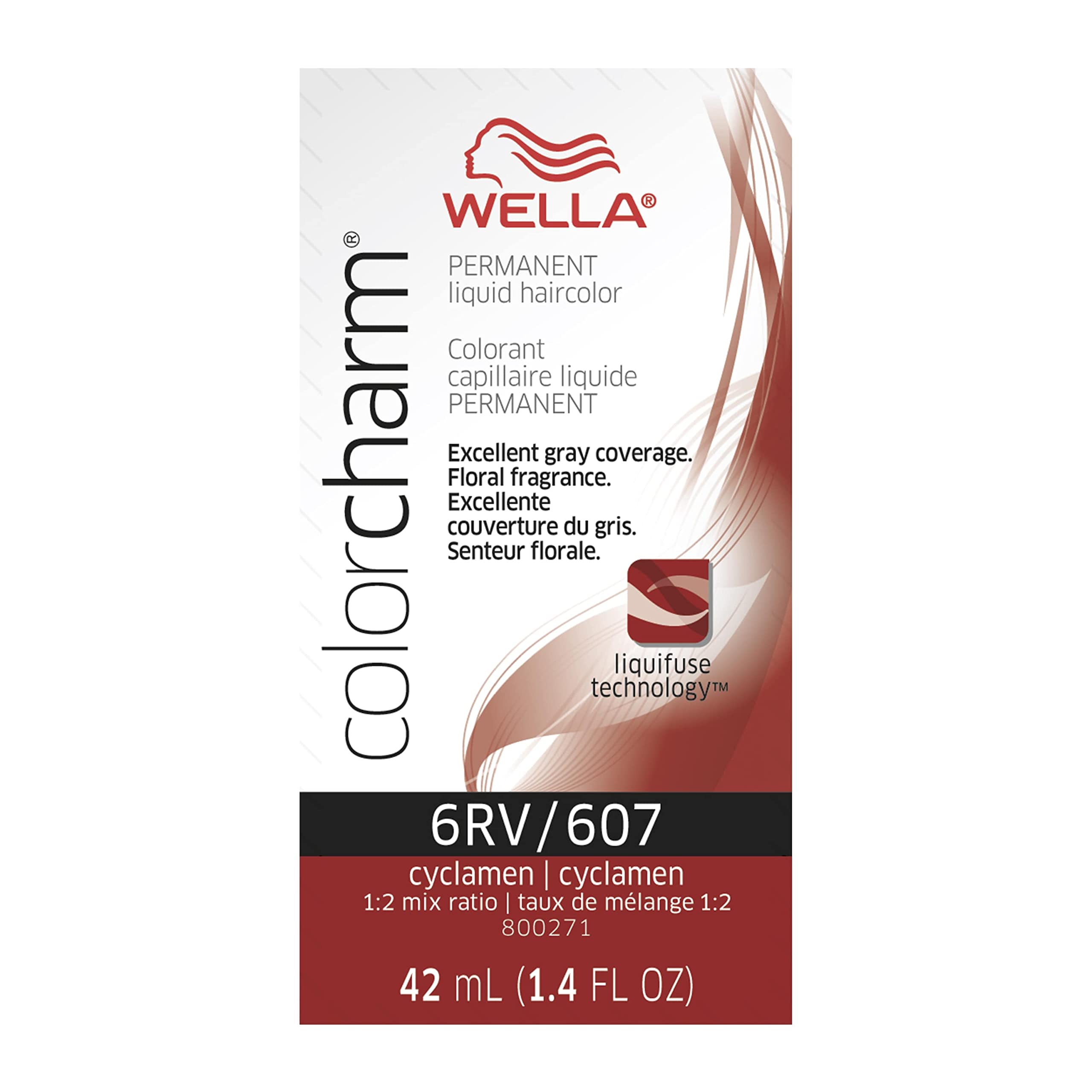 Foto 2 pulgar | Tinte De Pelo Wella Color Charm Permanent 6rv Cyclamen 42 Ml - Venta Internacional.