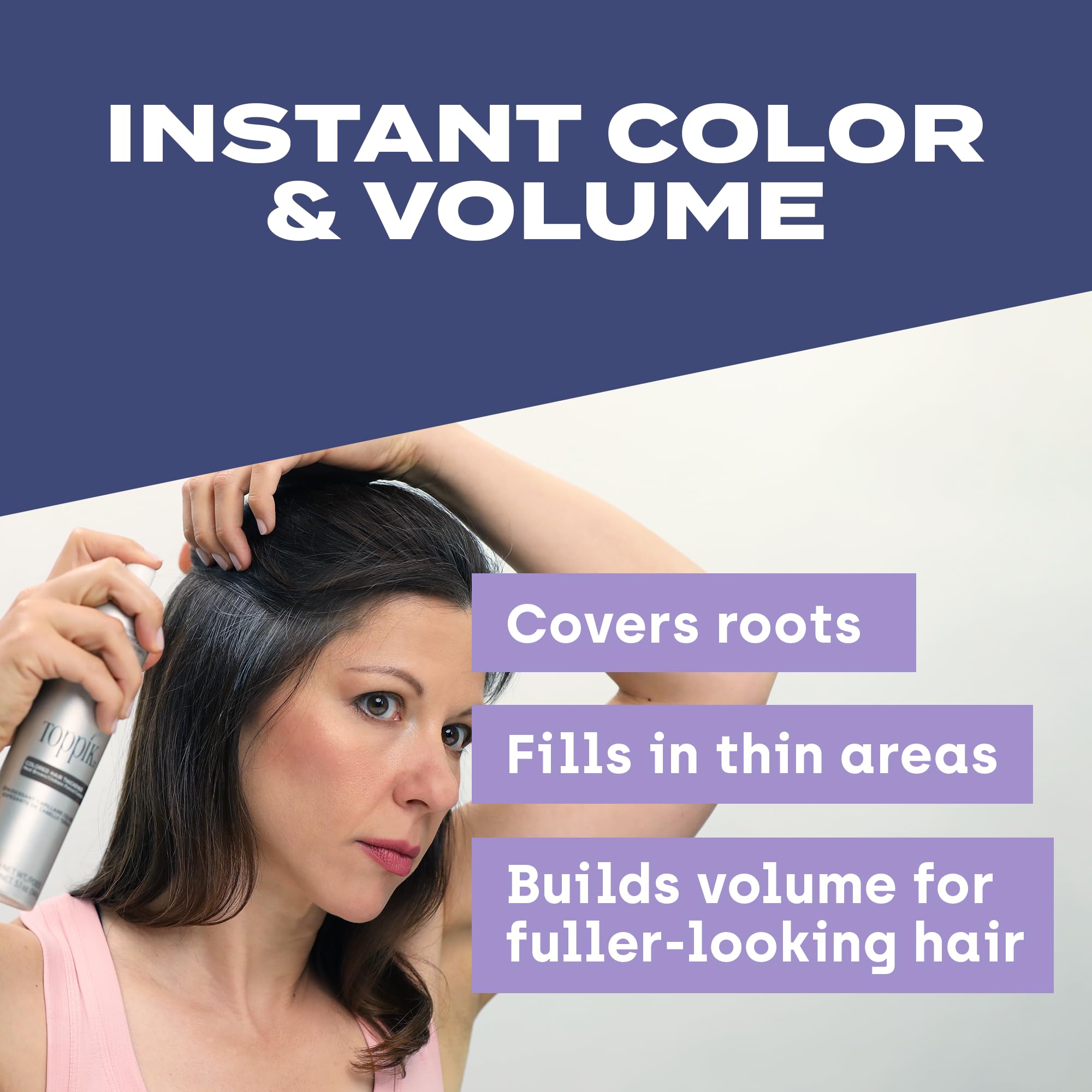 Foto 3 pulgar | Espray Espesante Para Cabello Toppik, Color Marrón Medio, 150 Ml - Venta Internacional.