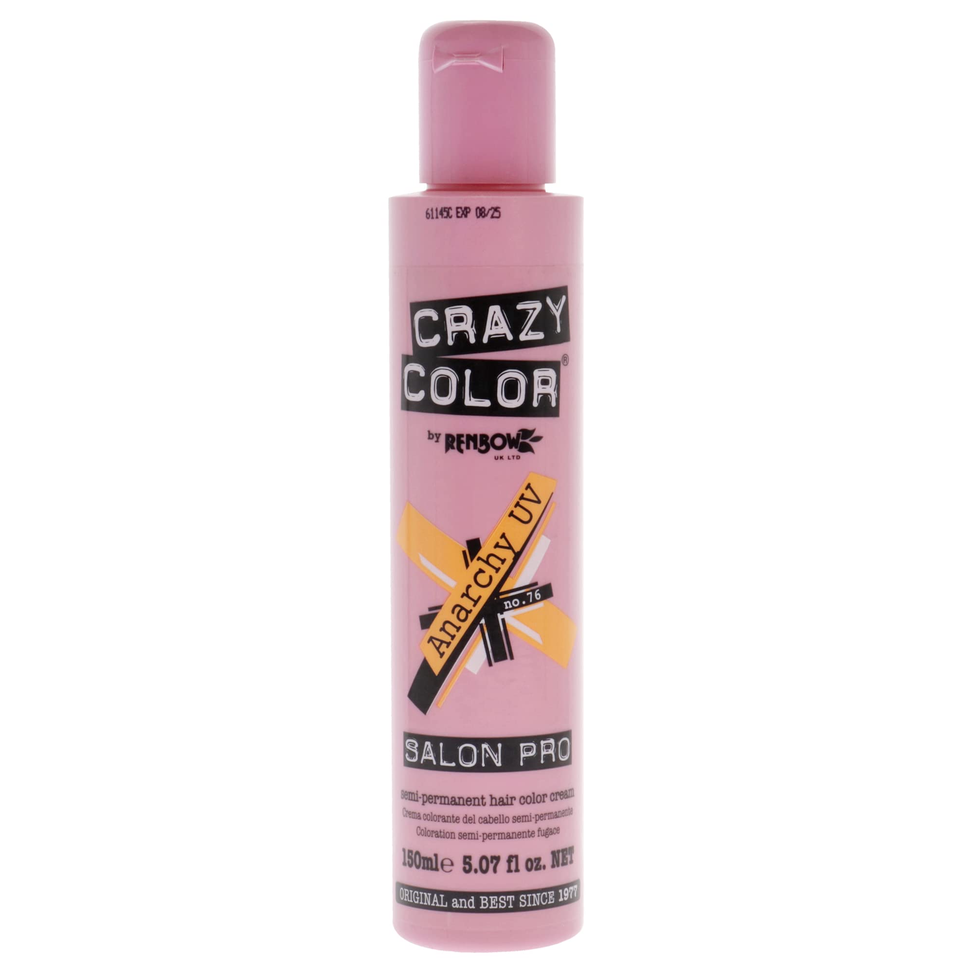Tinte De Pelo Crazy Color Salon Pro Semipermanente 150 Ml - 76 Anarchy - Venta Internacional.