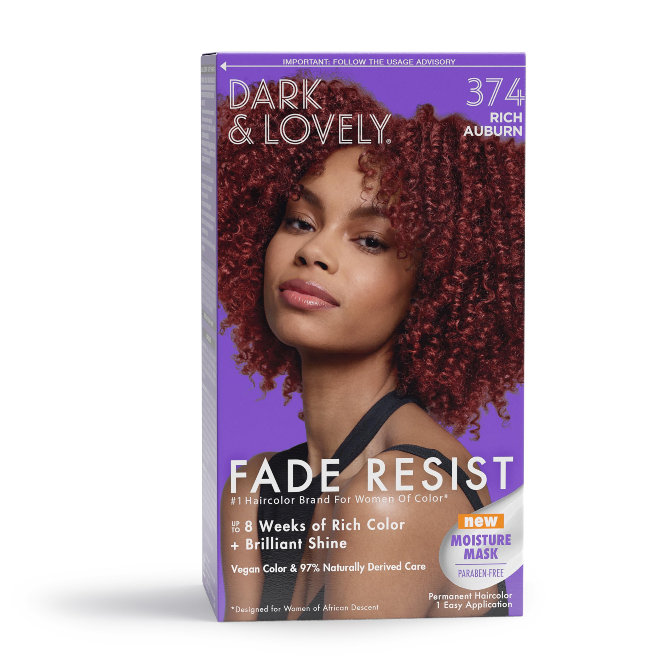 Tinte De Pelo Softsheen-carson Dark And Lovely Rich Auburn - Venta Internacional.