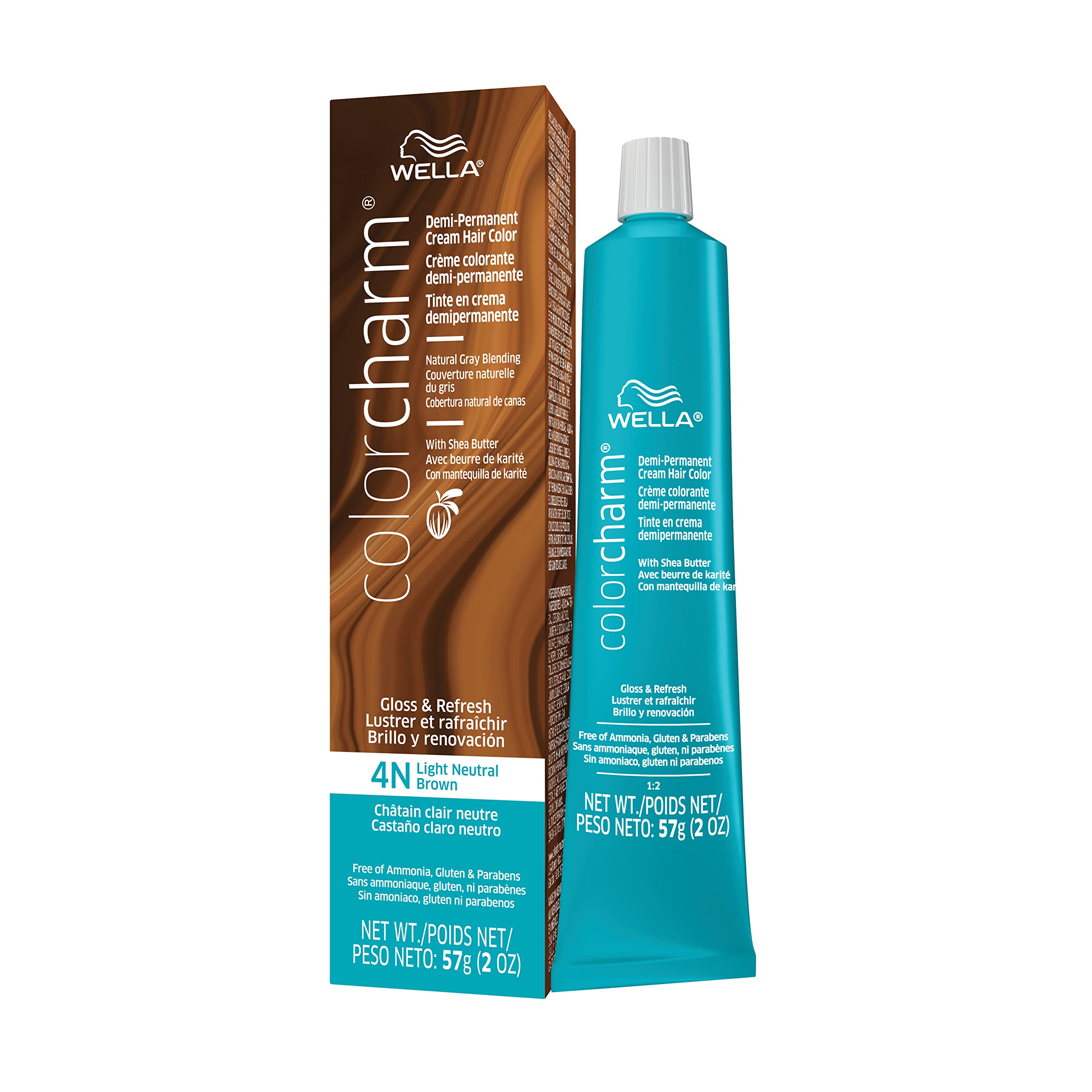 Foto 1 | Brillo De Pelo Wella Color Charm Demi Permanent 4n Castaño Claro - Venta Internacional.