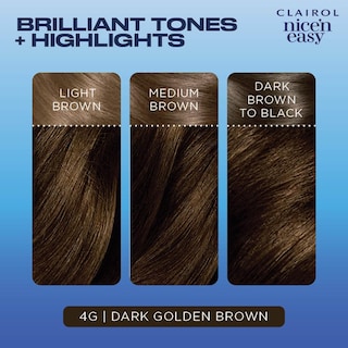 Foto 5 | Tinte Para El Cabello Clairol Nice'n Easy 4g Marrón Dorado Oscuro 90 Ml X3 - Venta Internacional.