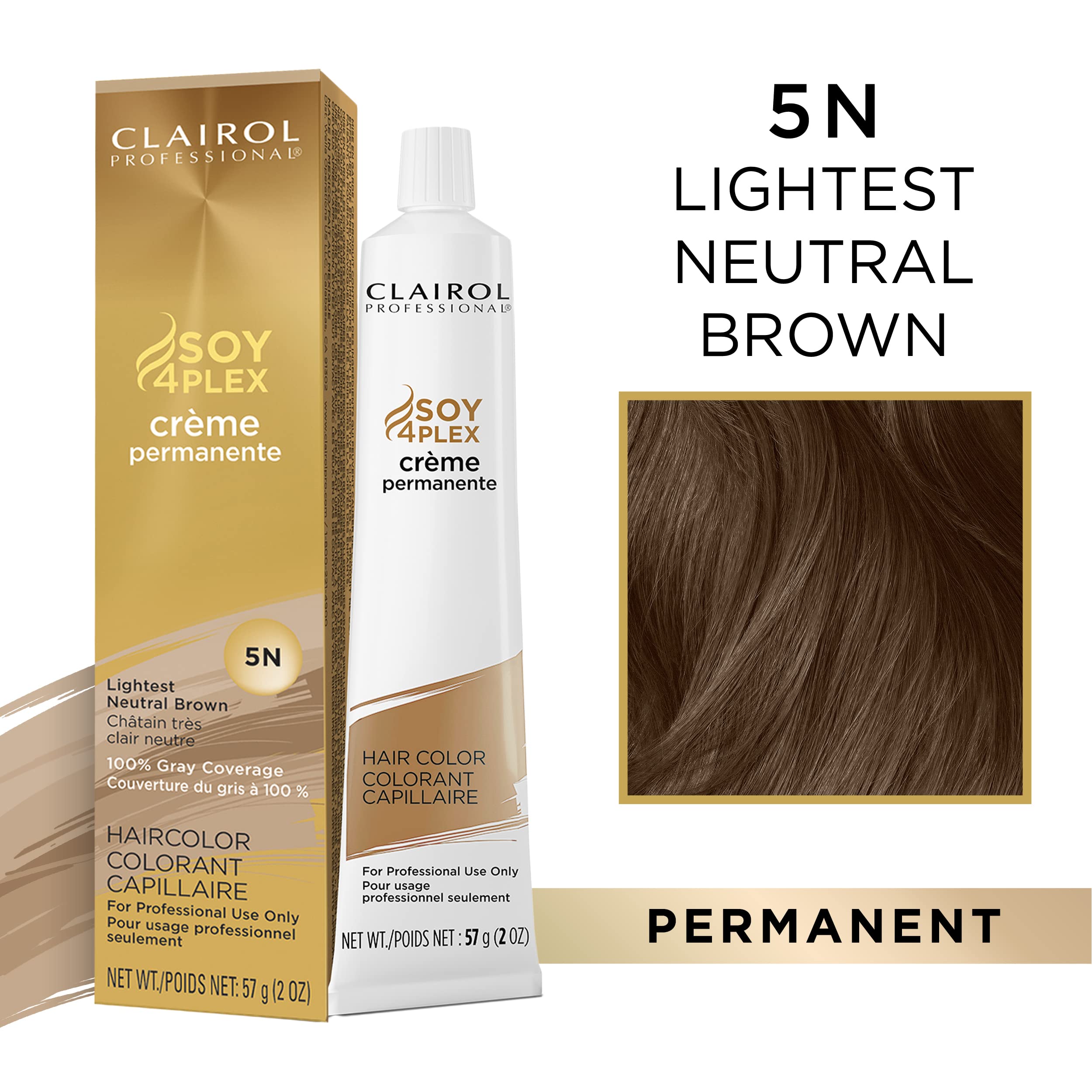 Foto 3 pulgar | Tinte Para El Cabello Clairol Professional Permanent 5n, Marrón Neutro Más Claro - Venta Internacional.
