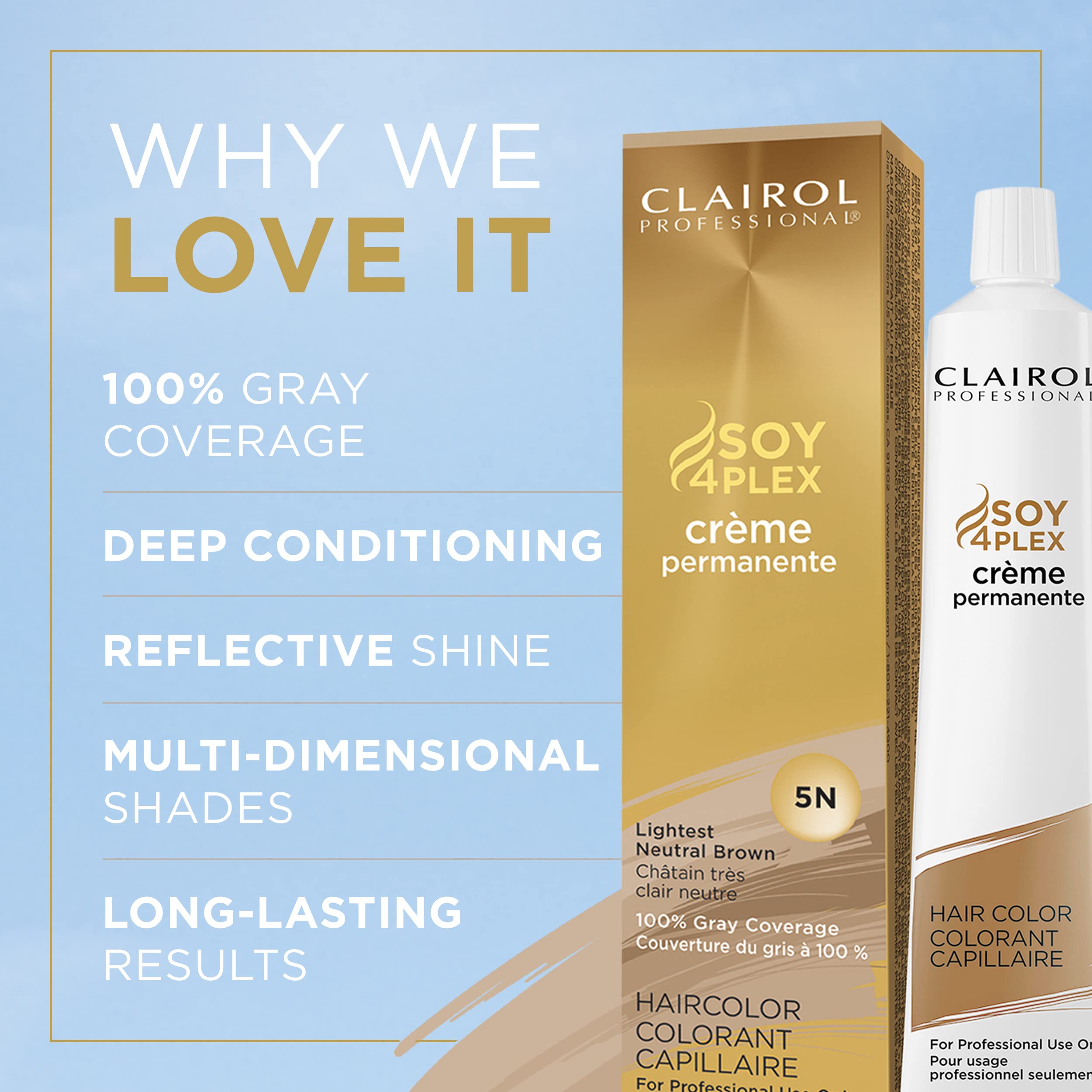 Foto 4 pulgar | Tinte Para El Cabello Clairol Professional Permanent 5n, Marrón Neutro Más Claro - Venta Internacional.