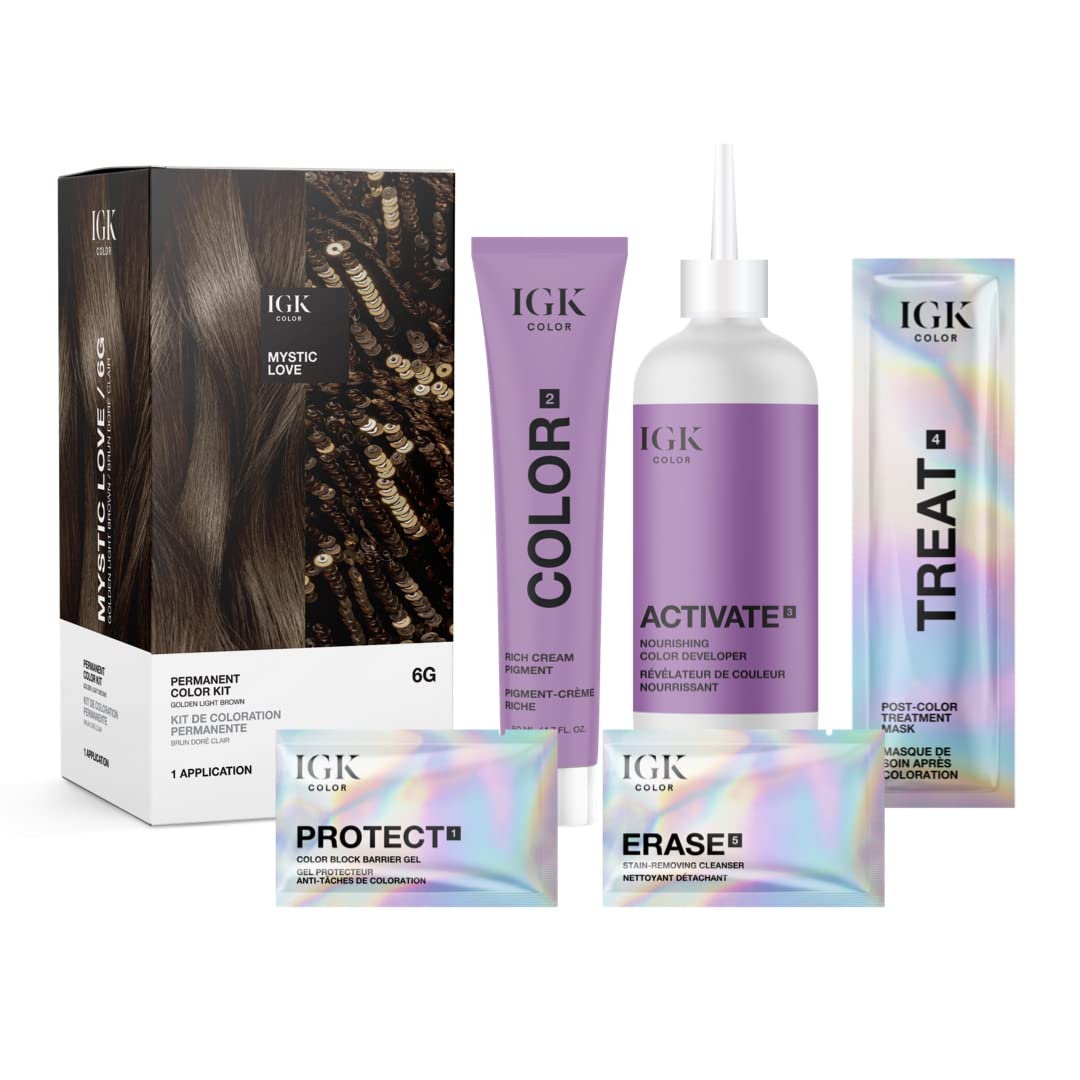 Foto 2 | Kit De Coloración De Cabello Igk Mystic Love Golden Light Brown 6g 140ml - Venta Internacional.