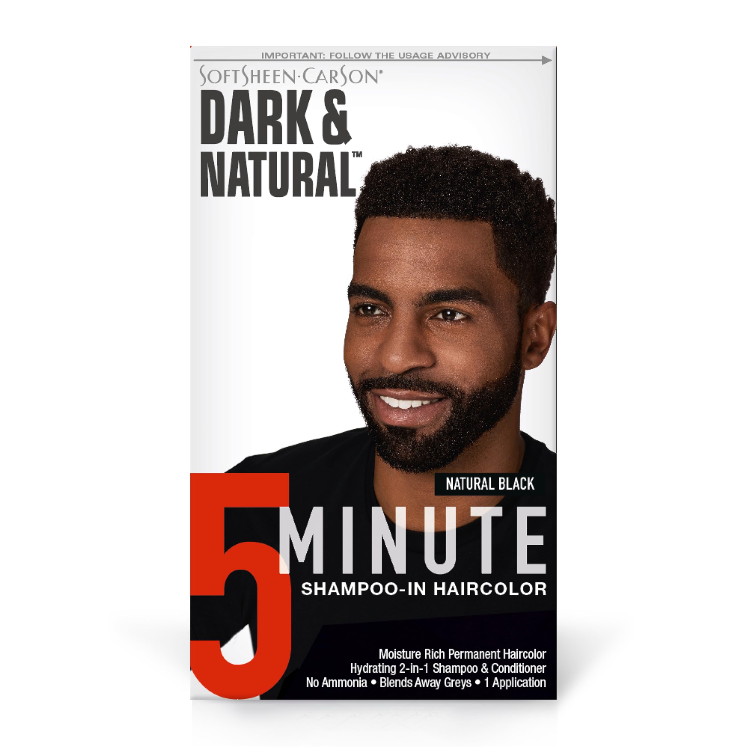 Foto 1 | Tinte De Pelo Softsheen-carson Dark & Natural Jet Black 2x - Venta Internacional.