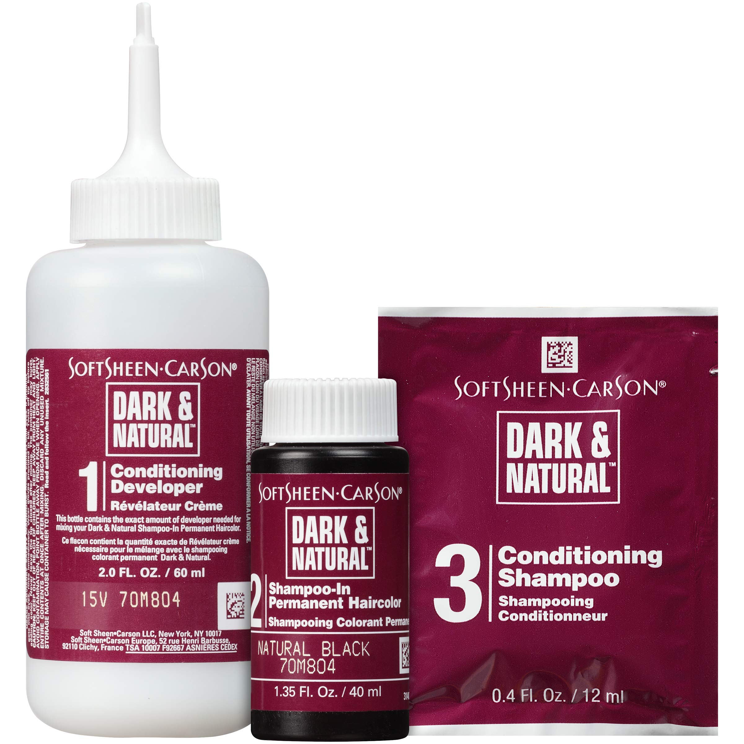 Foto 4 pulgar | Tinte De Pelo Softsheen-carson Dark & Natural Jet Black 2x - Venta Internacional.