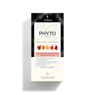 Foto 1 | Tinte Para El Cabello Phyto Phytocolor Permanent 1 Negro, 12 Ml, Sin Amoniaco - Venta Internacional.
