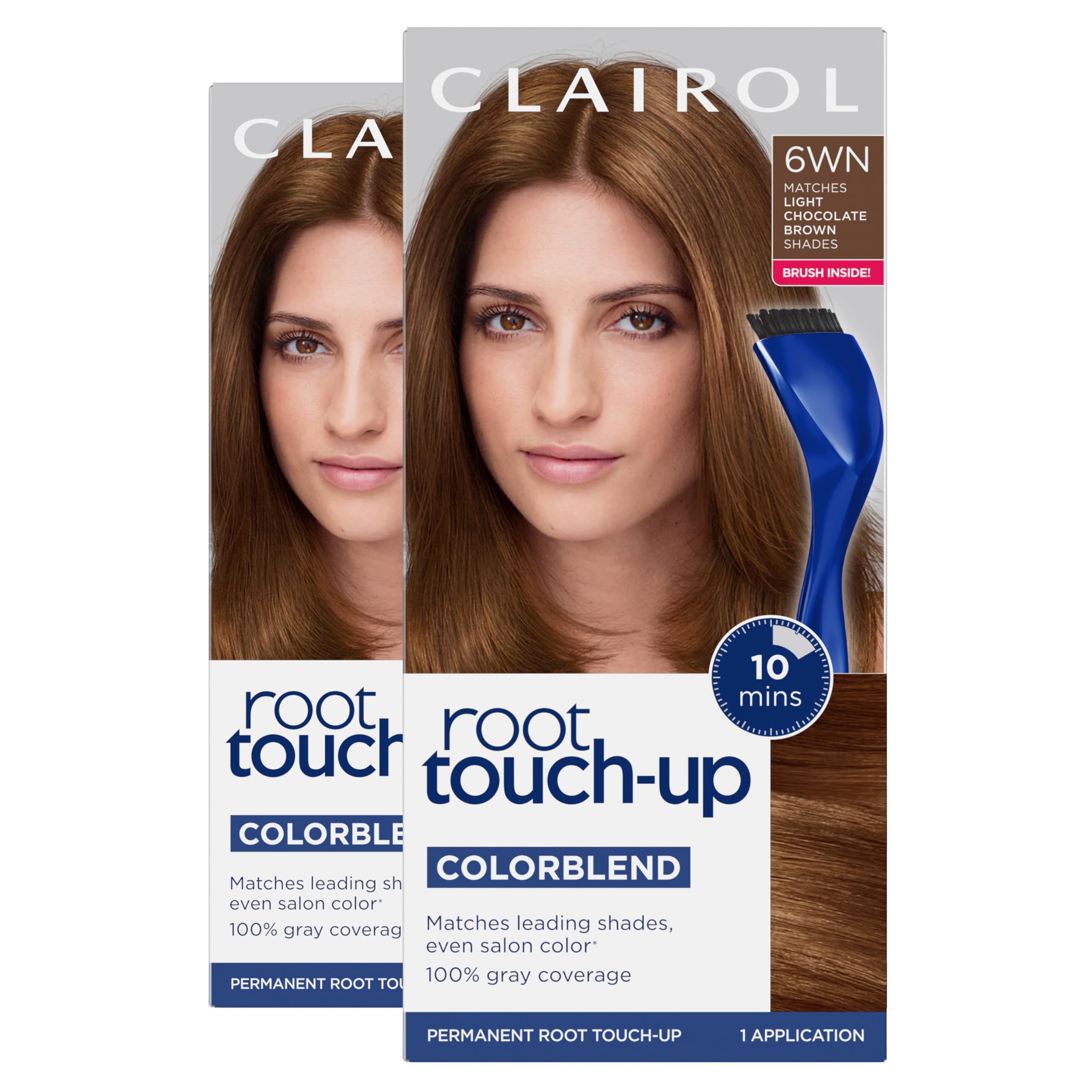 Foto 2 pulgar | Tinte Para El Cabello Clairol Root Touch-up Nice'n Easy 6wn Light Brown X2 - Venta Internacional.